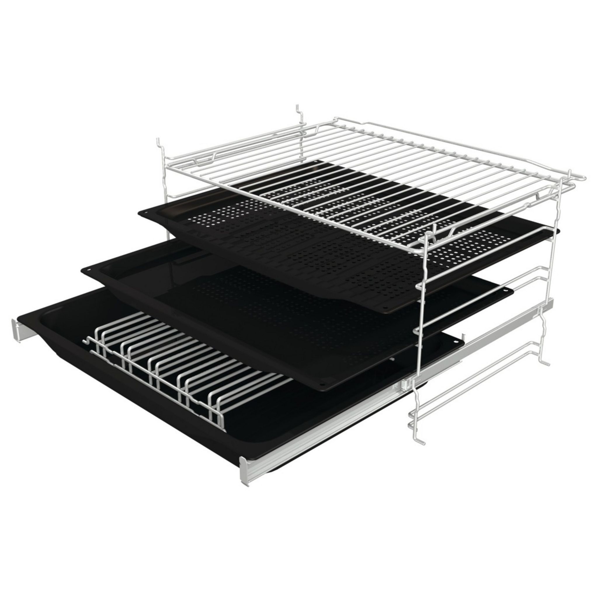 Voir la diapositive 4 : HISENSE Four encastrable BSA66333PX, 77 L, Multifonction, Chaleur tournante, Nettoyage Pyrolyse