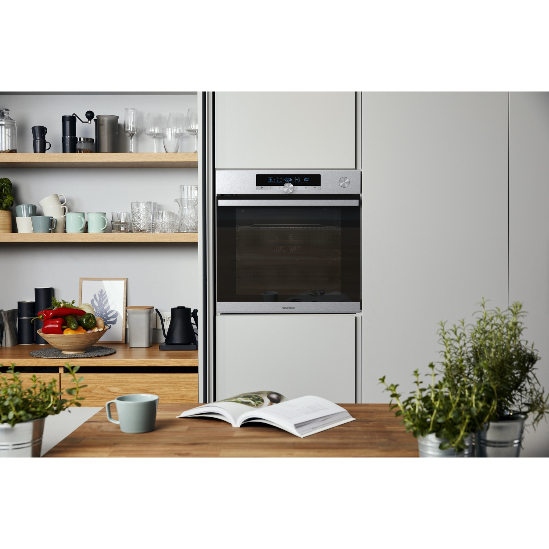Voir la diapositive 10 : HISENSE Four encastrable BSA66333PX, 77 L, Multifonction, Chaleur tournante, Nettoyage Pyrolyse