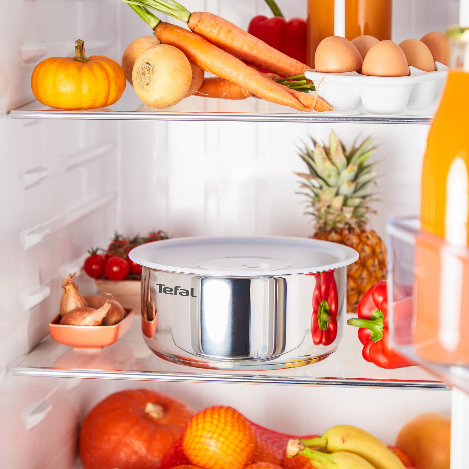 Voir la diapositive 2 : TEFAL Batterie de cuisine 10 pièces inox induction INGENIO EMOTION