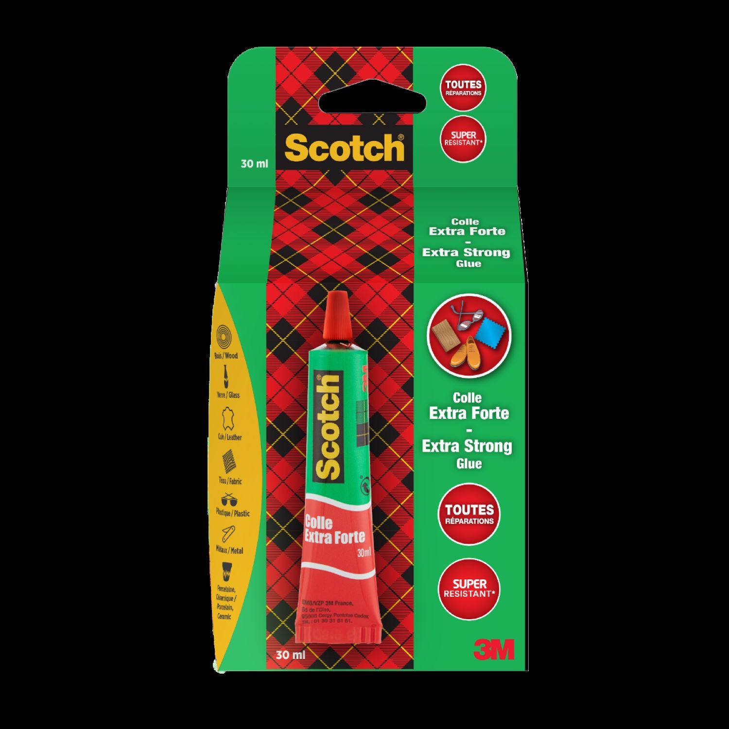 3M Tube de colle extra forte sans acétone - 30ml Scotch