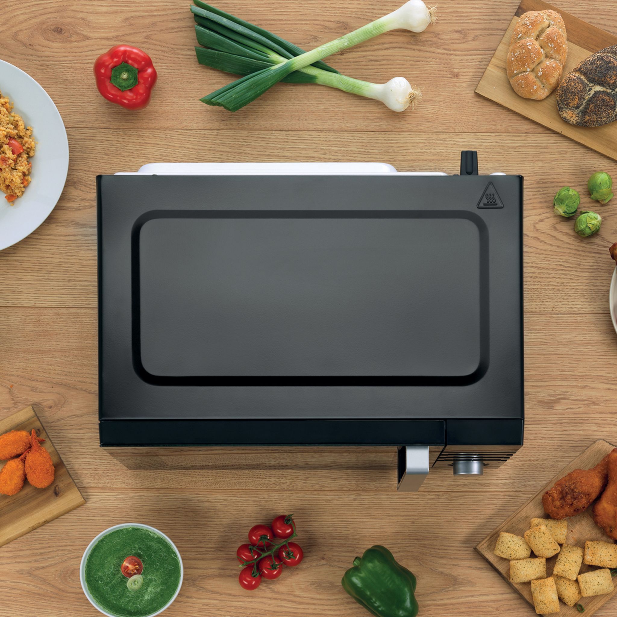 Voir la diapositive 12 : HISENSE Micro-ondes combiné multifonctions H25MOBS1HC, 900 W - Capacité 25 L - Bleu