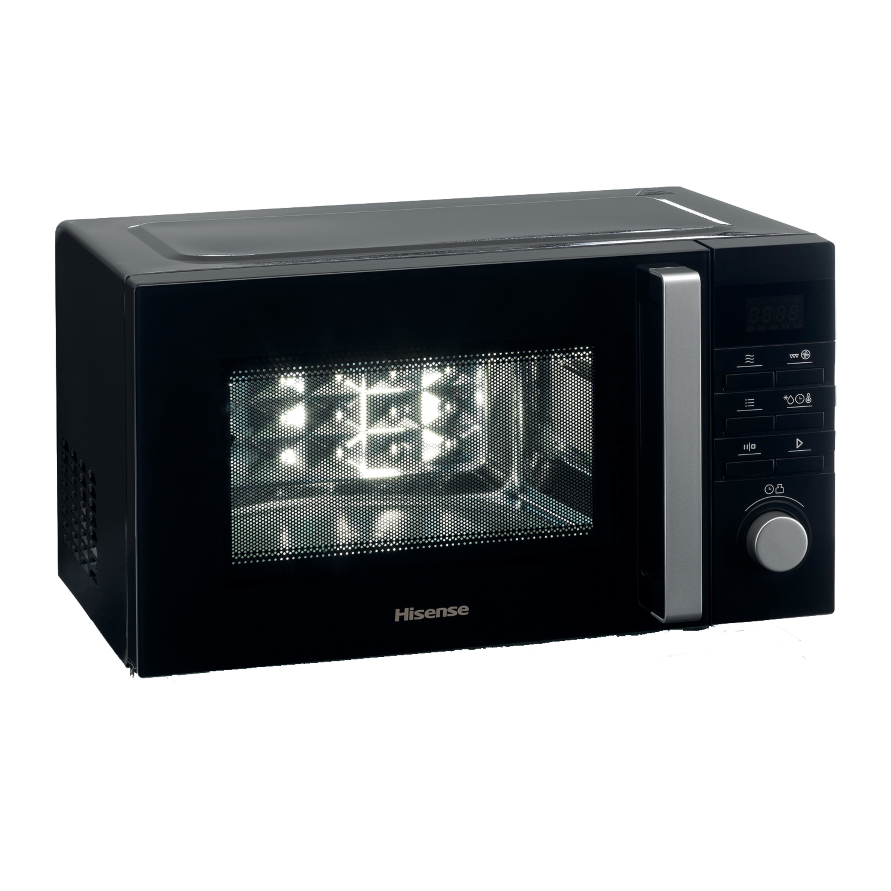 Voir la diapositive 5 : HISENSE Micro-ondes combiné multifonctions H25MOBS1HC, 900 W - Capacité 25 L - Bleu