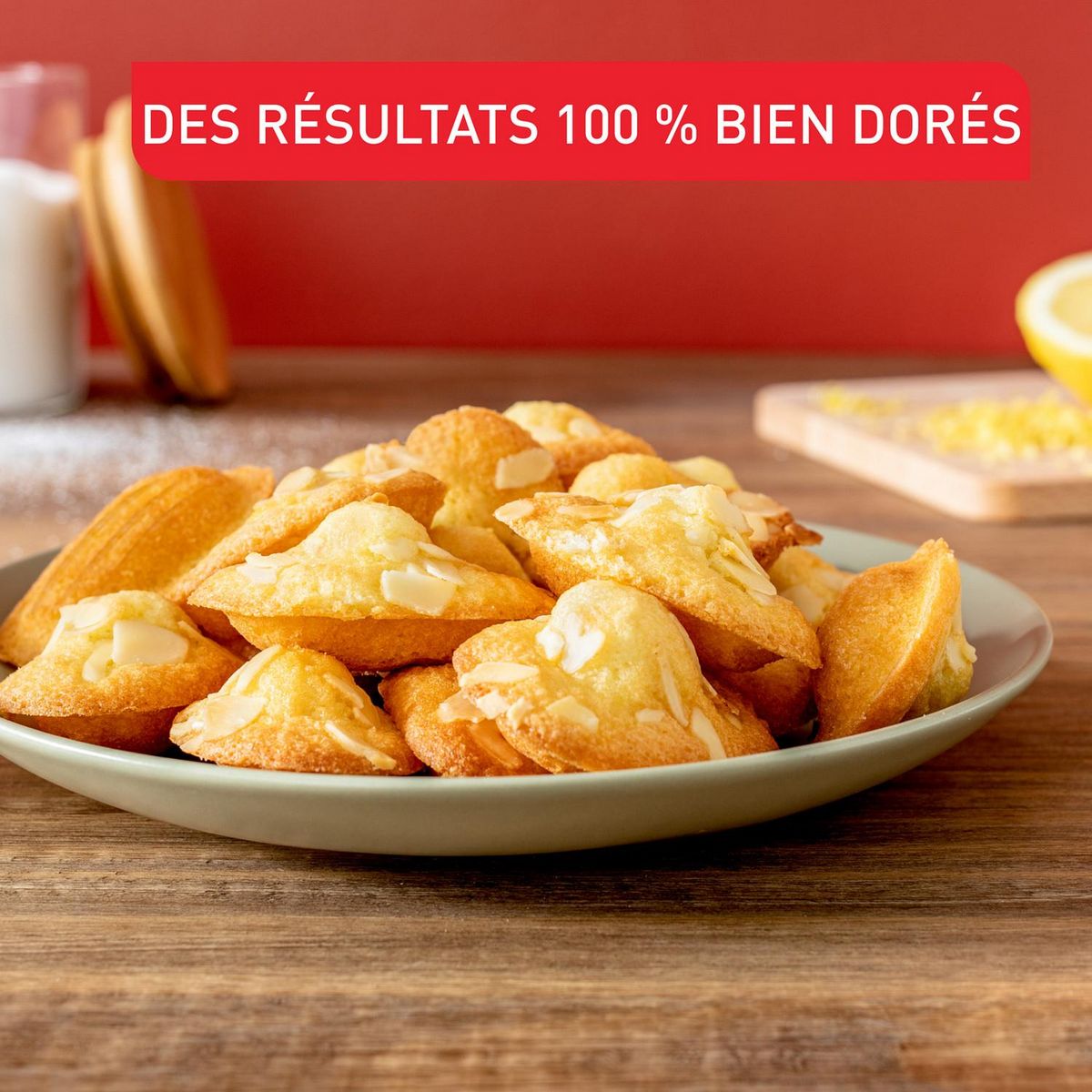 TEFAL Moule à mini madeleines aluminium recyclé PERFECTBAKE mini