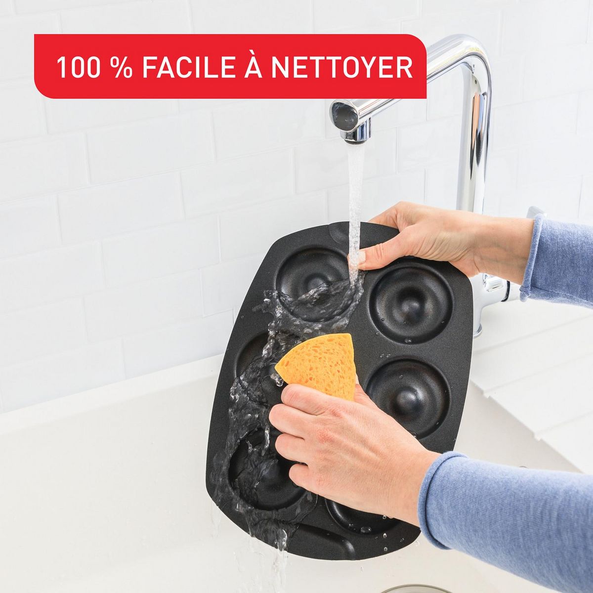 TEFAL Moule à mini donuts aluminium recyclé mini kids Perfectbake