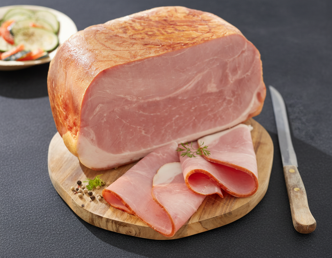 MON CHARCUTIER Jambon supérieur fumé avec couenne 4 tranches 200 g à 300 g