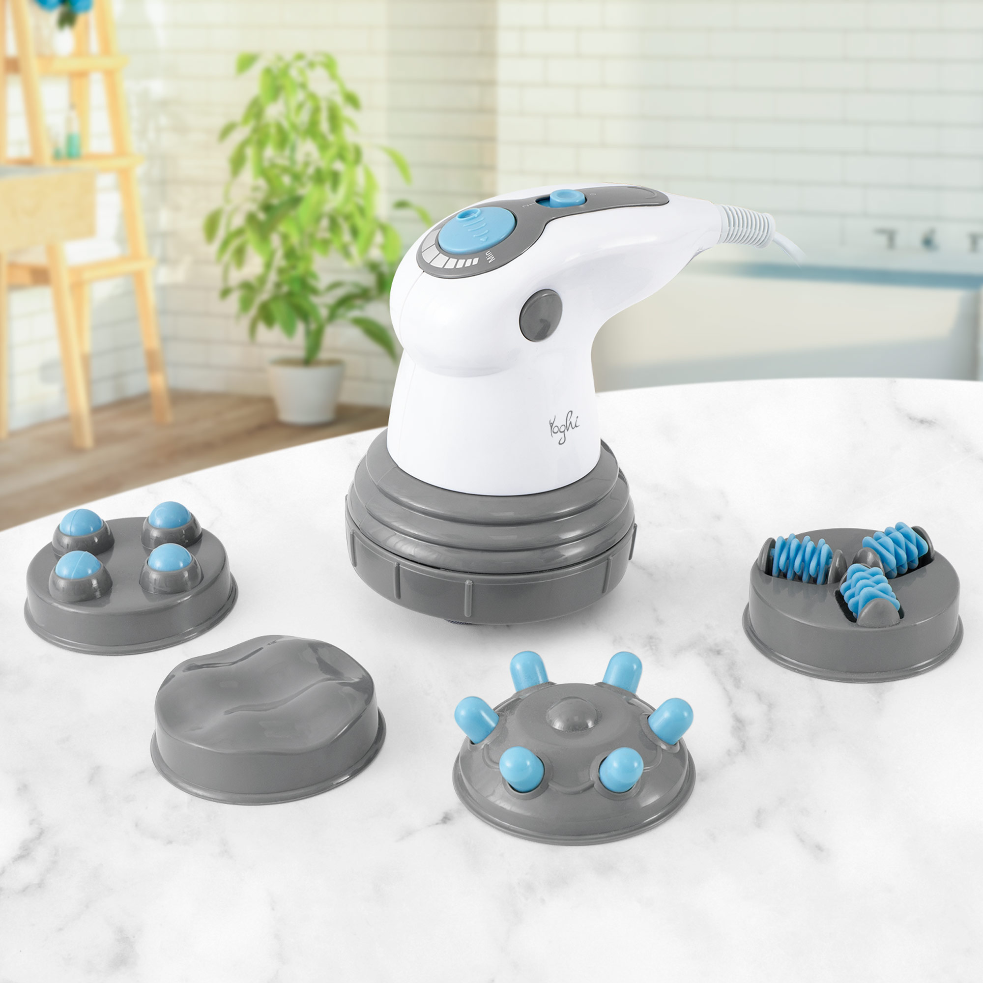 Voir la diapositive 9 : YOGHI Masseur multi usages MASSBODY 150 - Blanc
