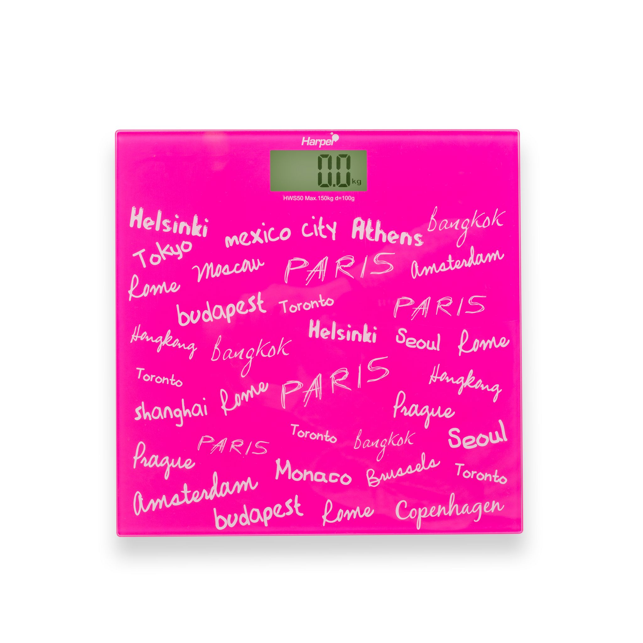 Voir la diapositive 4 : HARPER Pèse personne HWS50 - Rose