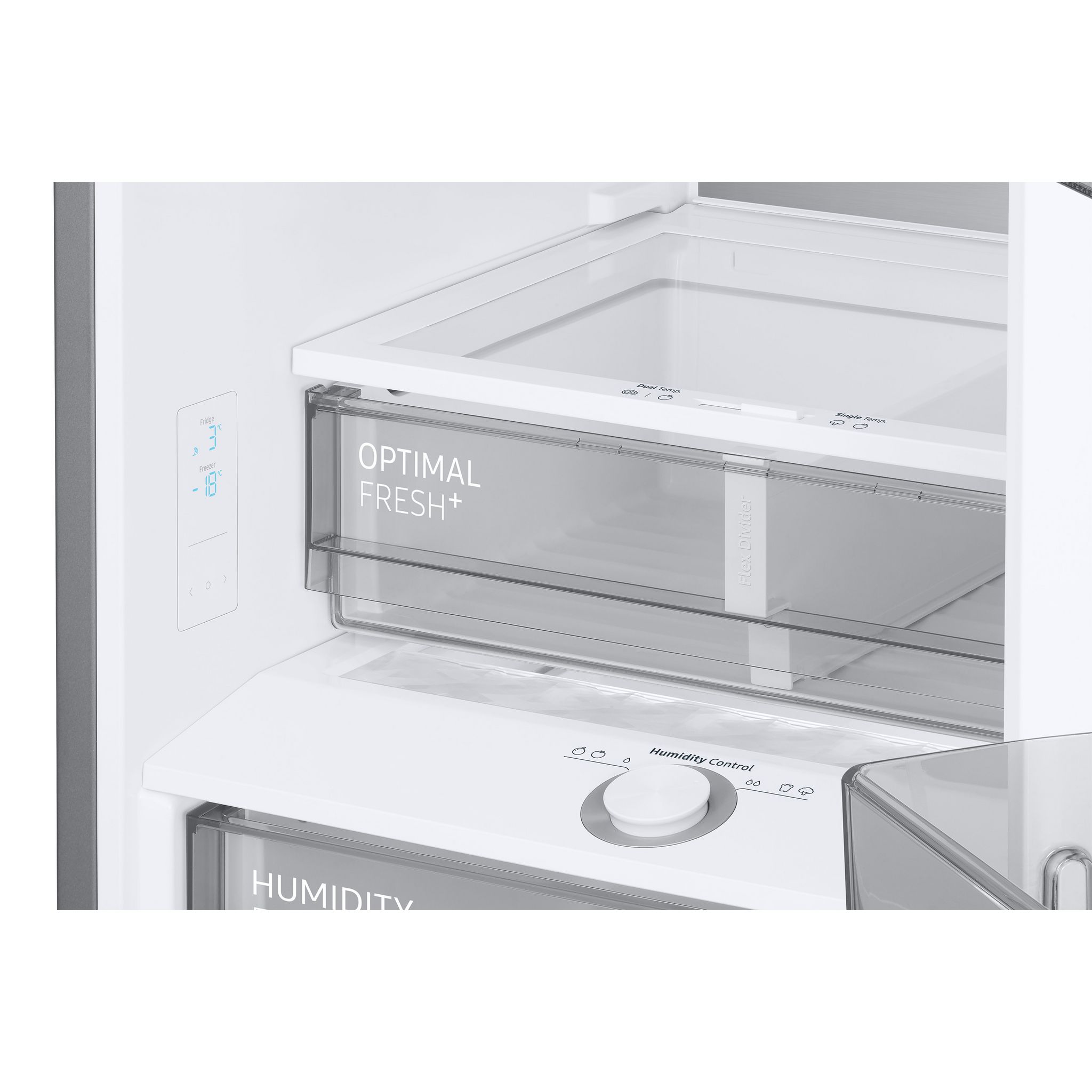 Voir la diapositive 10 : SAMSUNG Réfrigérateur combiné RB38A7B5D41/EF, 390 L, Froid ventilé No frost, D
