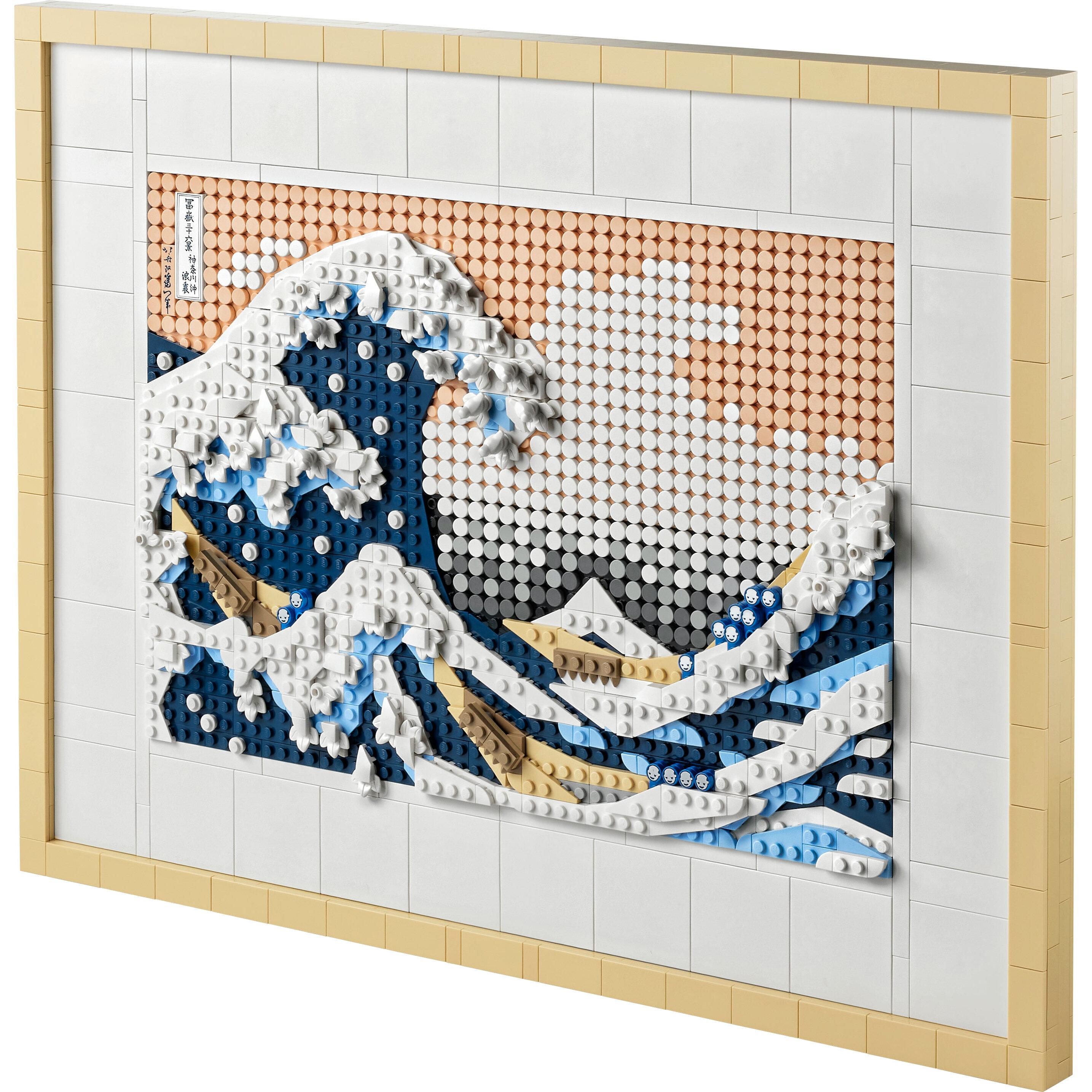 Voir la diapositive 2 : LEGO ART 31208 Hokusai – La Grande Vague, Décoration Murale Japonaise, Loisir Créatif, Adultes