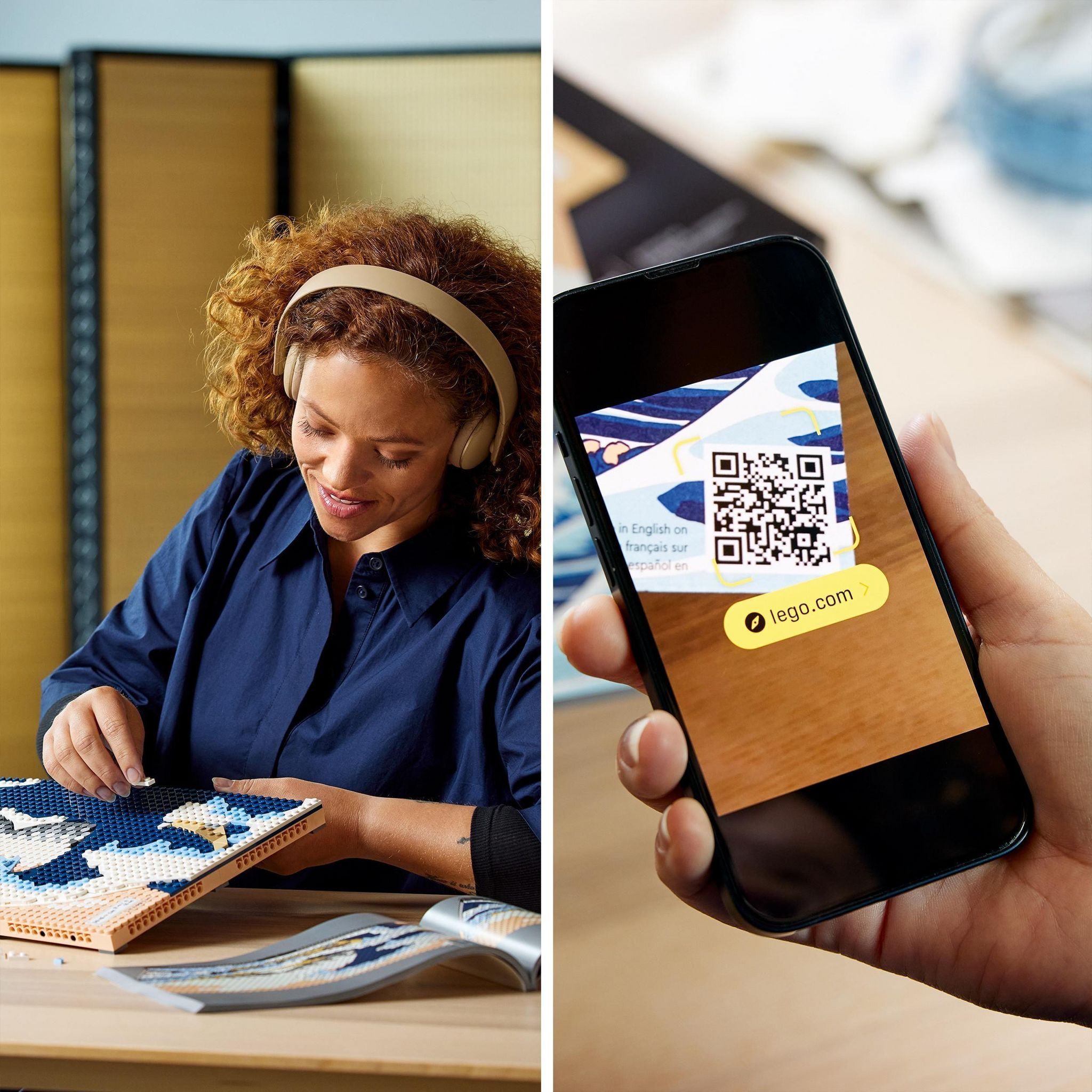 Voir la diapositive 5 : LEGO Art 31208 - Vague Hokusaila Grande