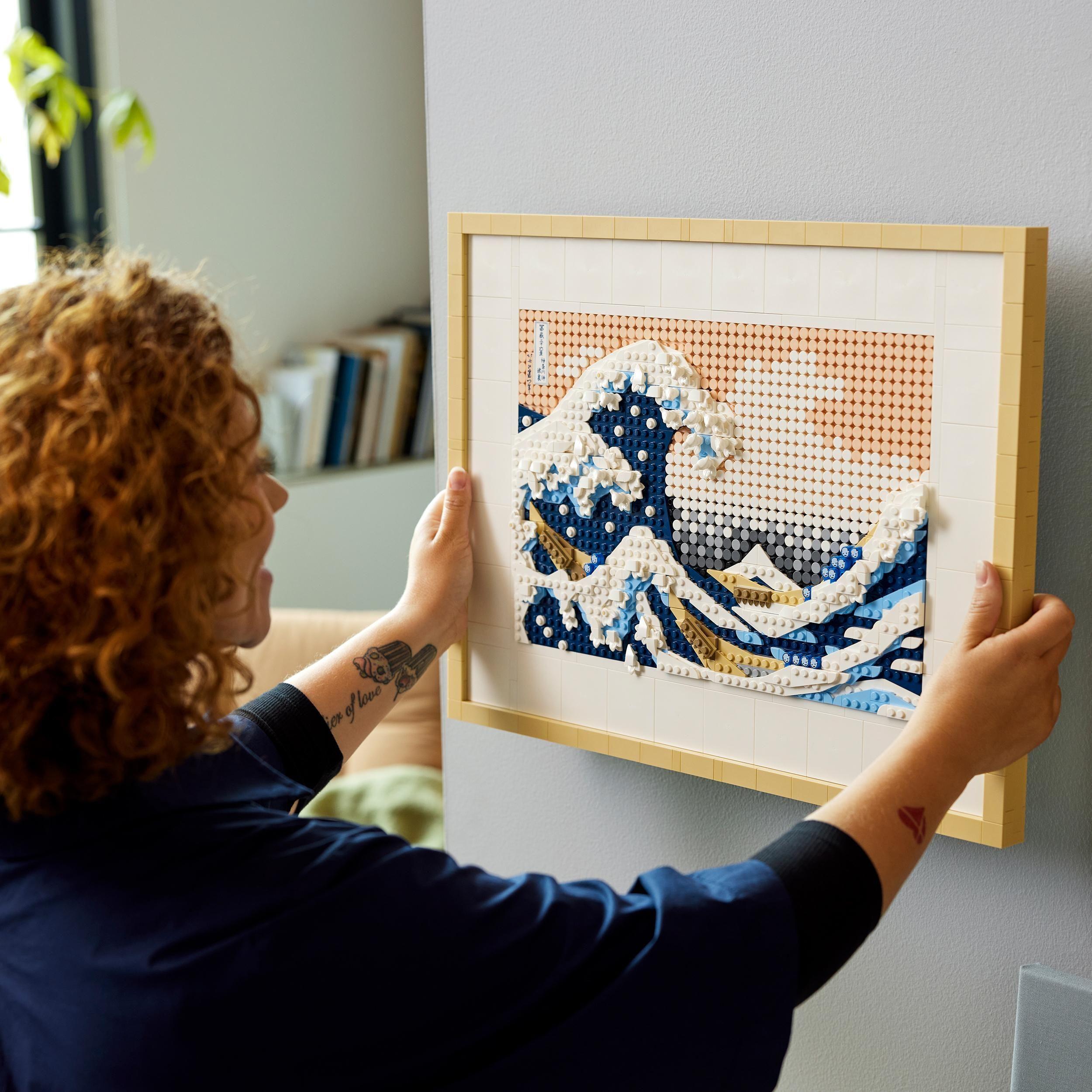 Voir la diapositive 7 : LEGO ART 31208 Hokusai – La Grande Vague, Décoration Murale Japonaise, Loisir Créatif, Adultes