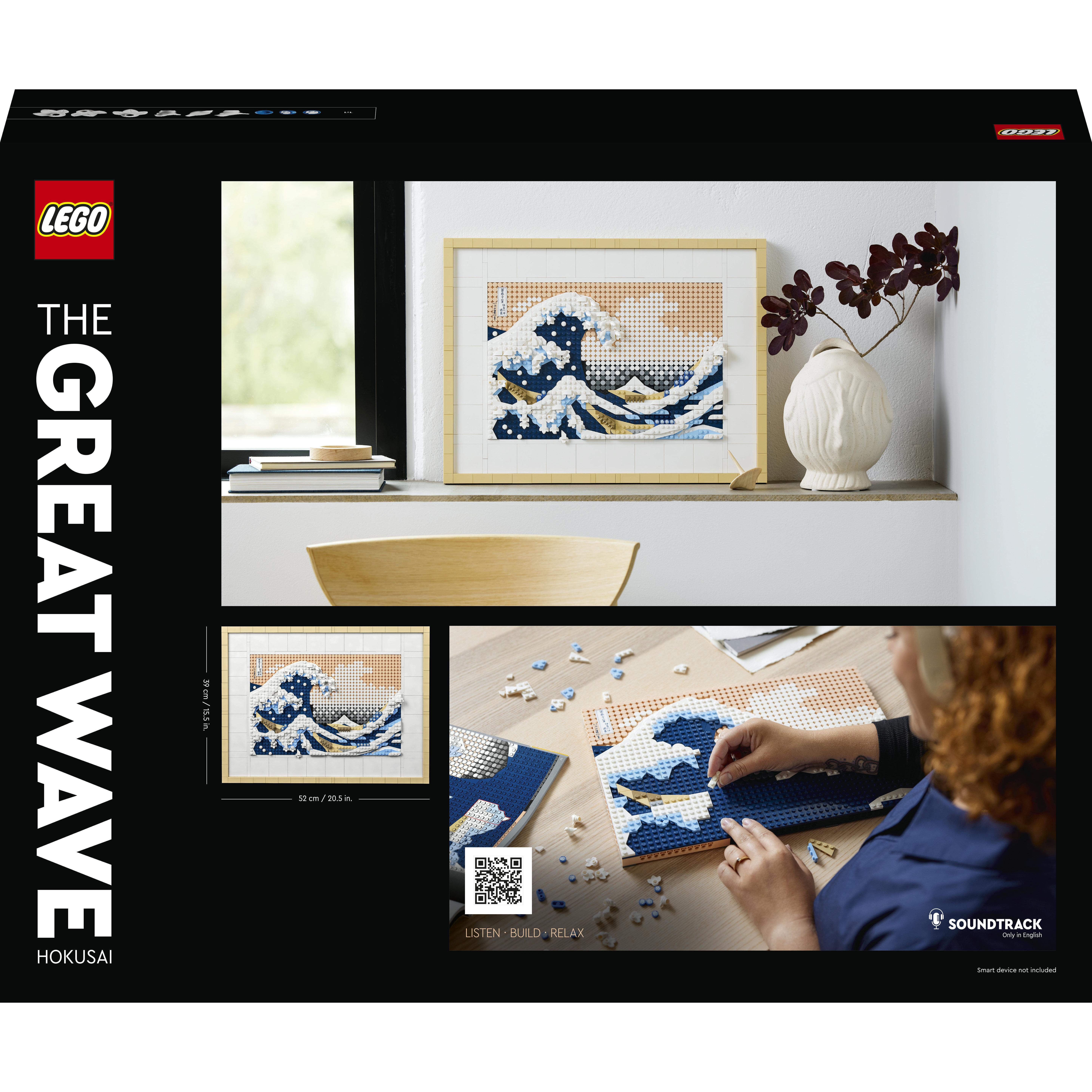 Voir la diapositive 8 : LEGO ART 31208 Hokusai – La Grande Vague, Décoration Murale Japonaise, Loisir Créatif, Adultes