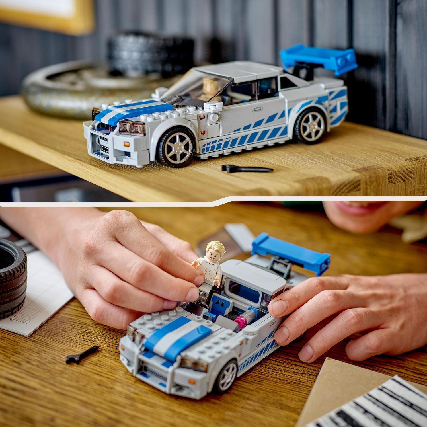 Voir la diapositive 6 : LEGO Speed Champions 76917 Nissan Skyline GT-R (R34) 2 Fast 2 Furious, Maquette de Voiture