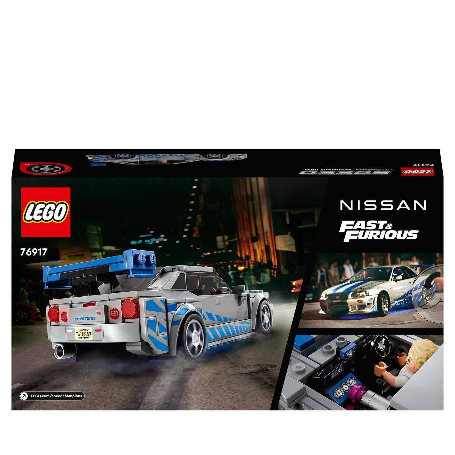 Voir la diapositive 8 : LEGO Speed Champions 76917 Nissan Skyline GT-R (R34) 2 Fast 2 Furious, Maquette de Voiture