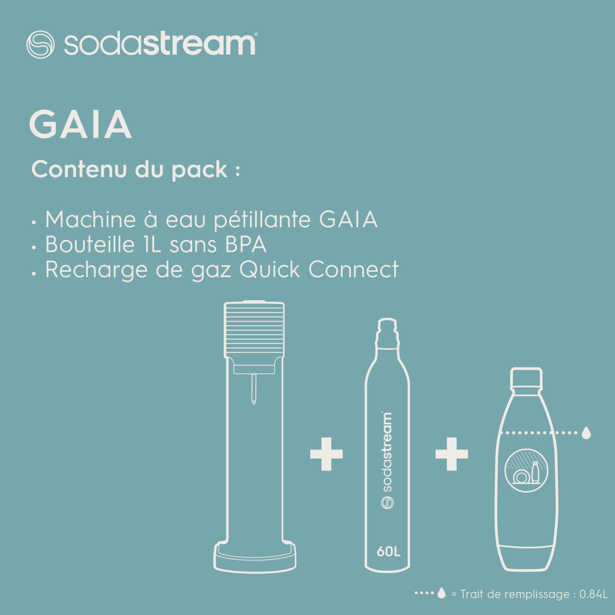 Voir la diapositive 4 : SODASTREAM Machine à gazéifier GAIA - Noir