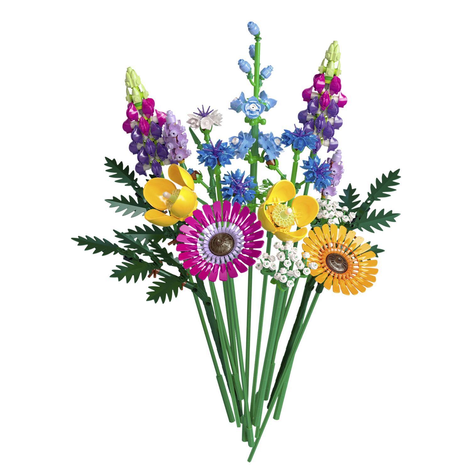 Voir la diapositive 2 : LEGO Botanicals 10313 Bouquet de Fleurs Sauvages - Plantes Artificielles pour Adultes