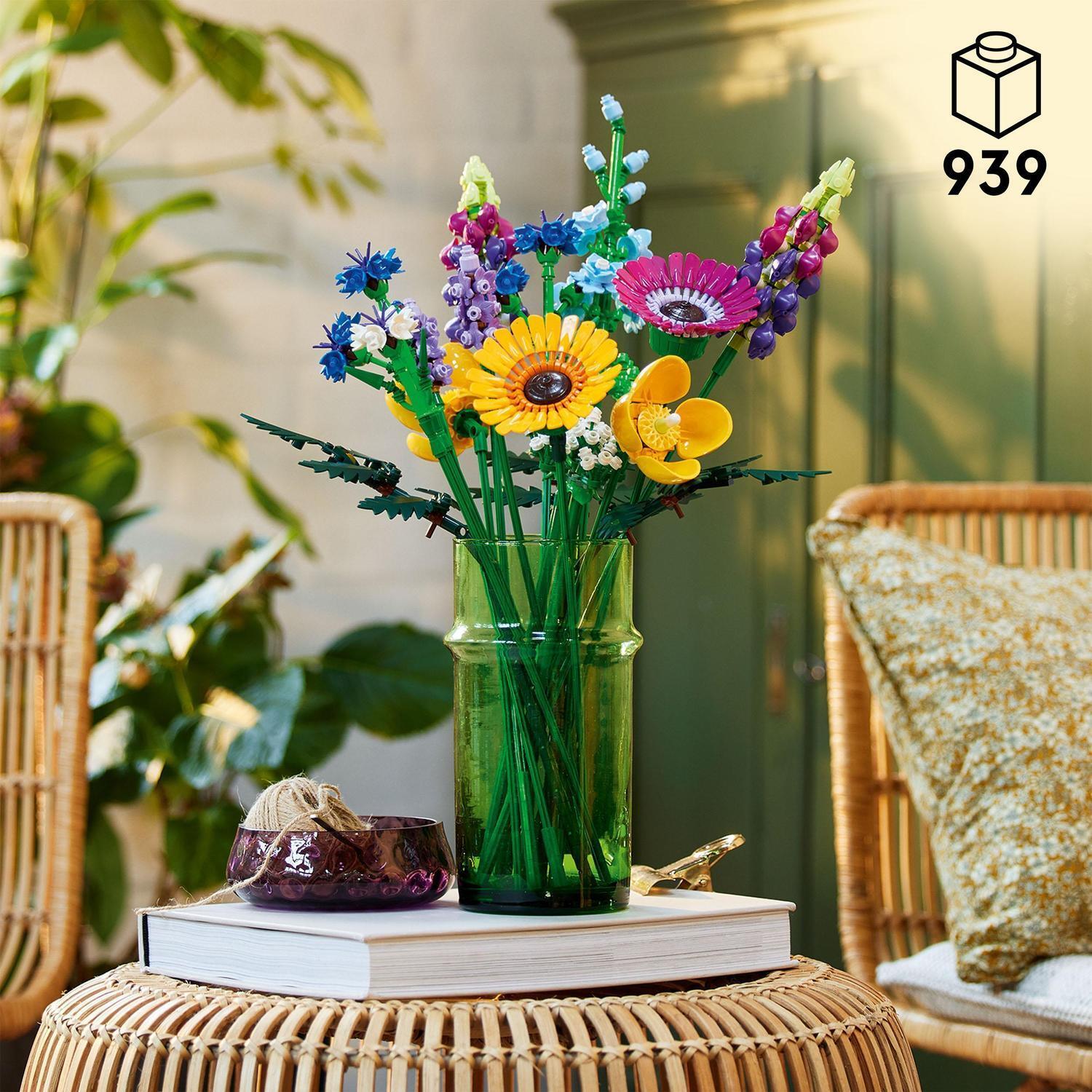 Voir la diapositive 3 : LEGO Botanicals 10313 Bouquet de Fleurs Sauvages - Plantes Artificielles pour Adultes