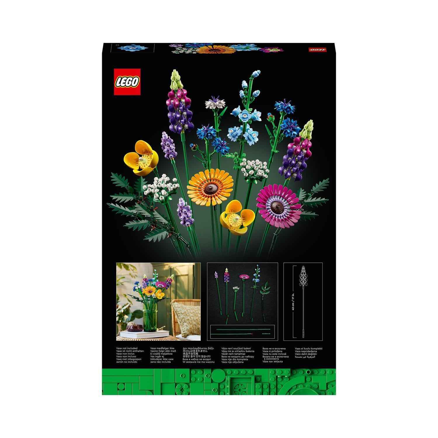 Voir la diapositive 8 : LEGO Botanicals 10313 Bouquet de Fleurs Sauvages - Plantes Artificielles pour Adultes