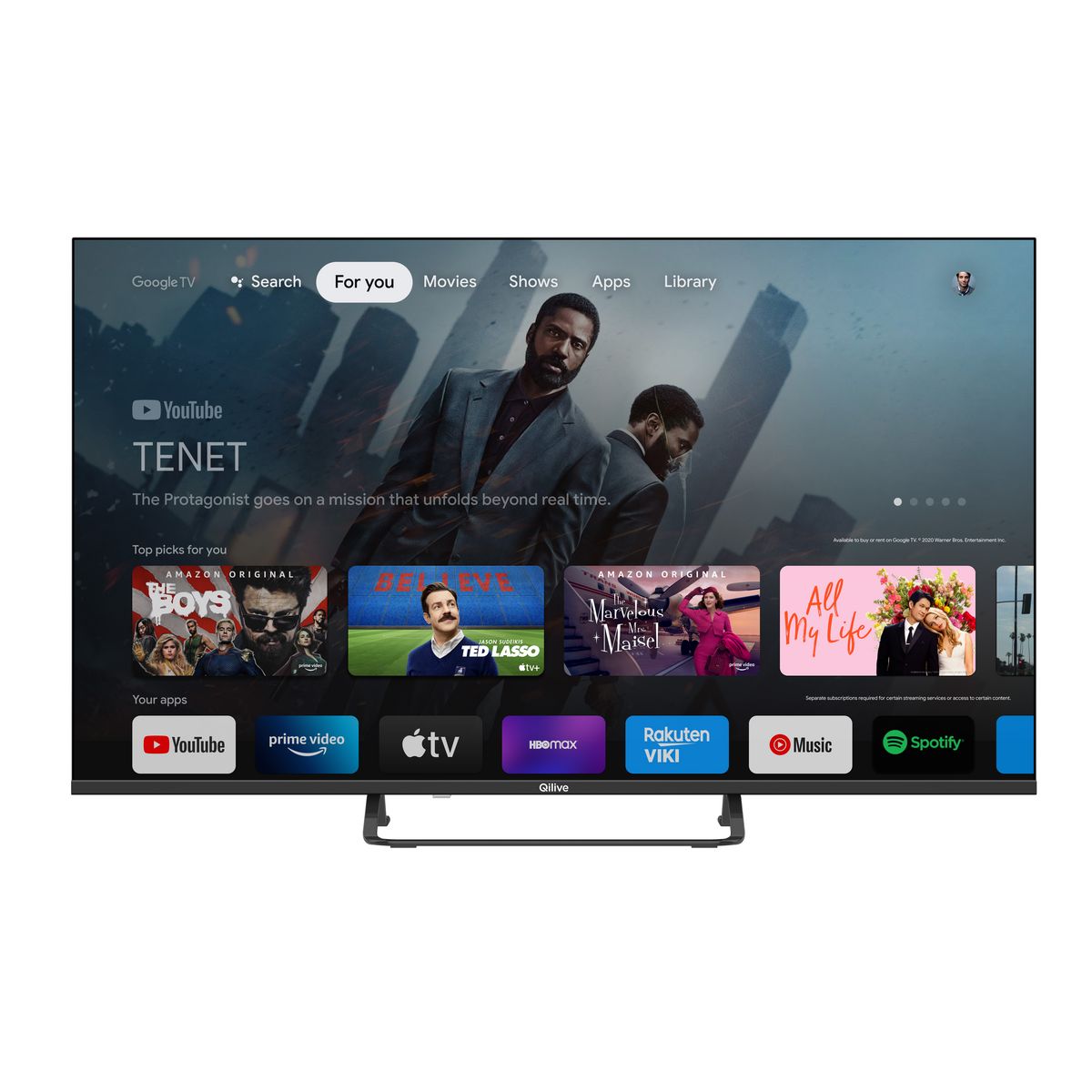 QILIVE Q43UA231B TV D-LED Ultra HD 108 cm Google TV
