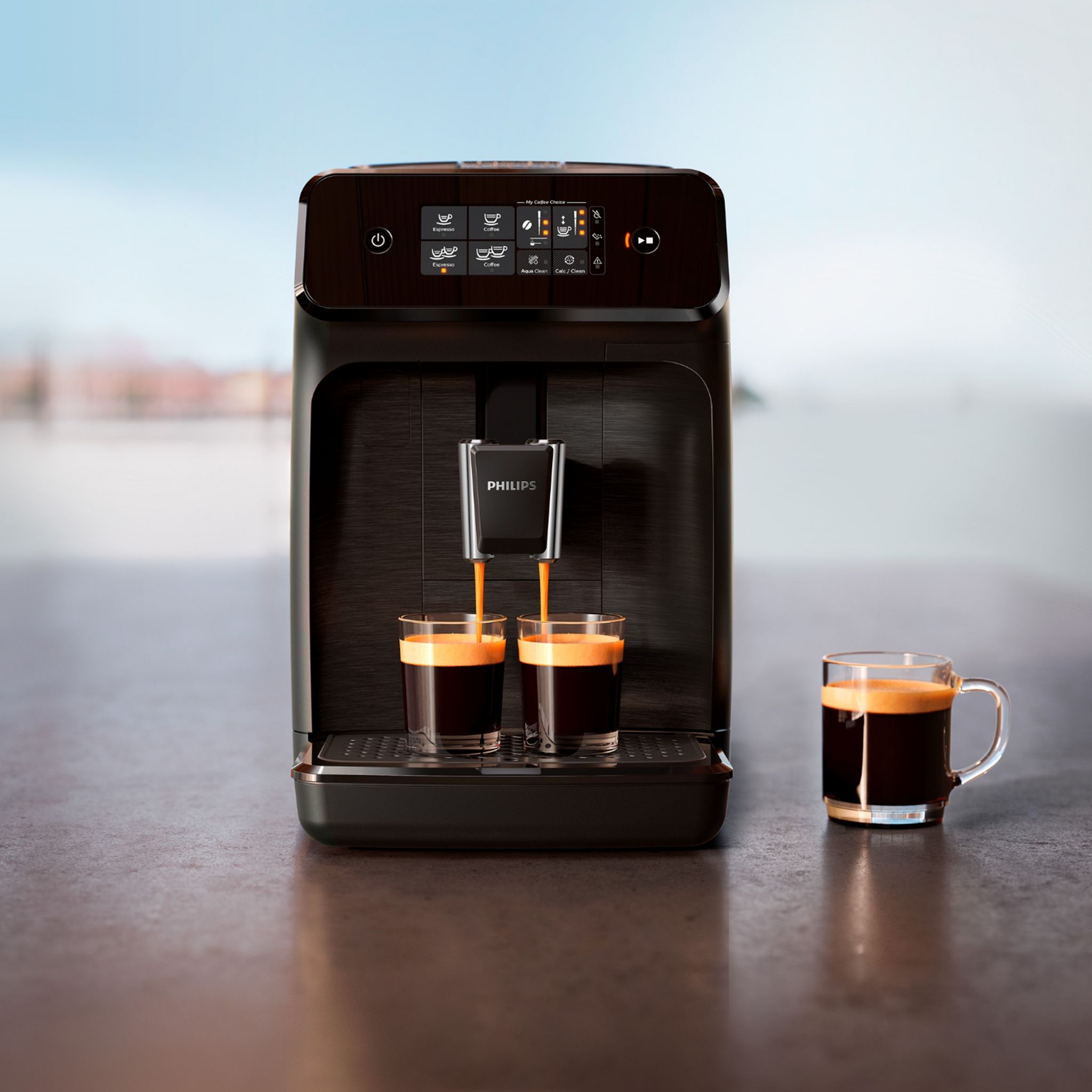 Voir la diapositive 10 : PHILIPS Machine à café expresso avec broyeur EP1200/00 - Noir