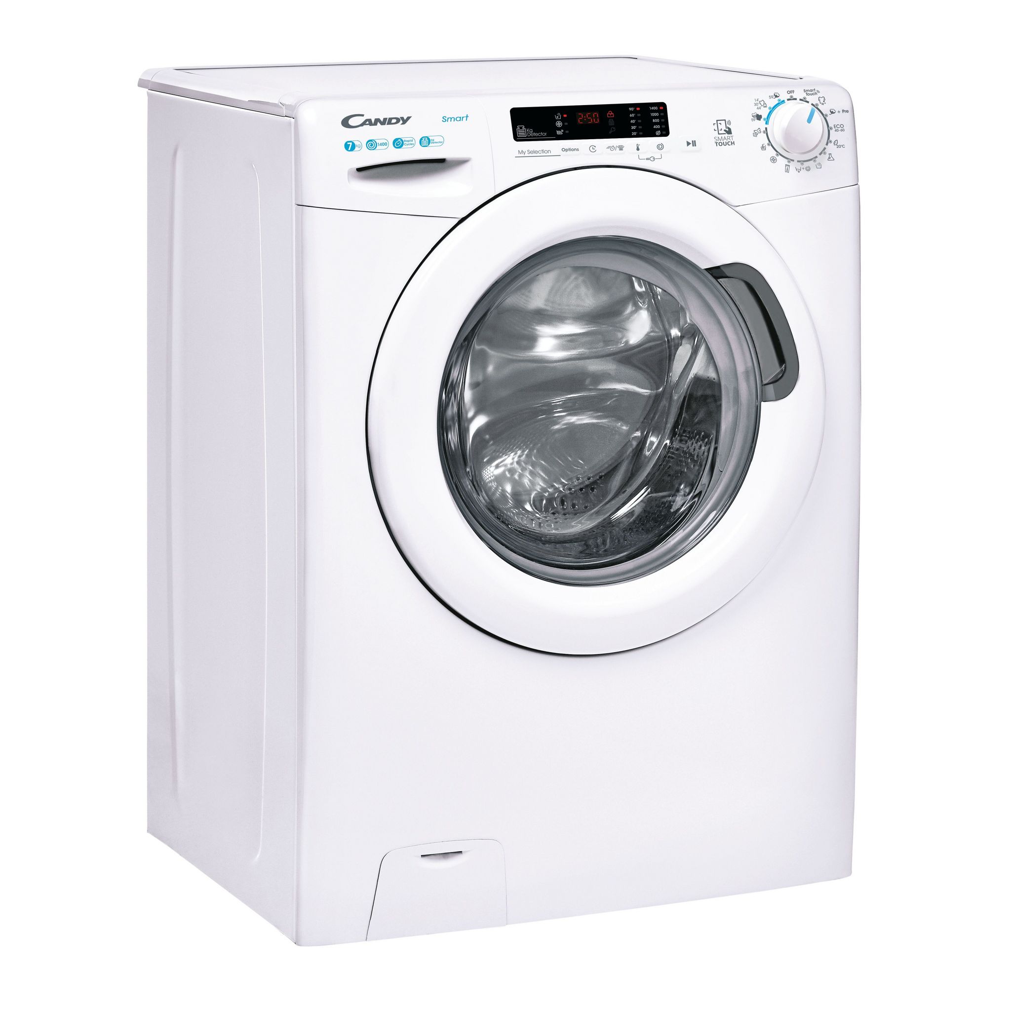 Voir la diapositive 2 : CANDY Lave linge hublot CS 1472DE/1-S, 7 kg, 1400 T/min, D