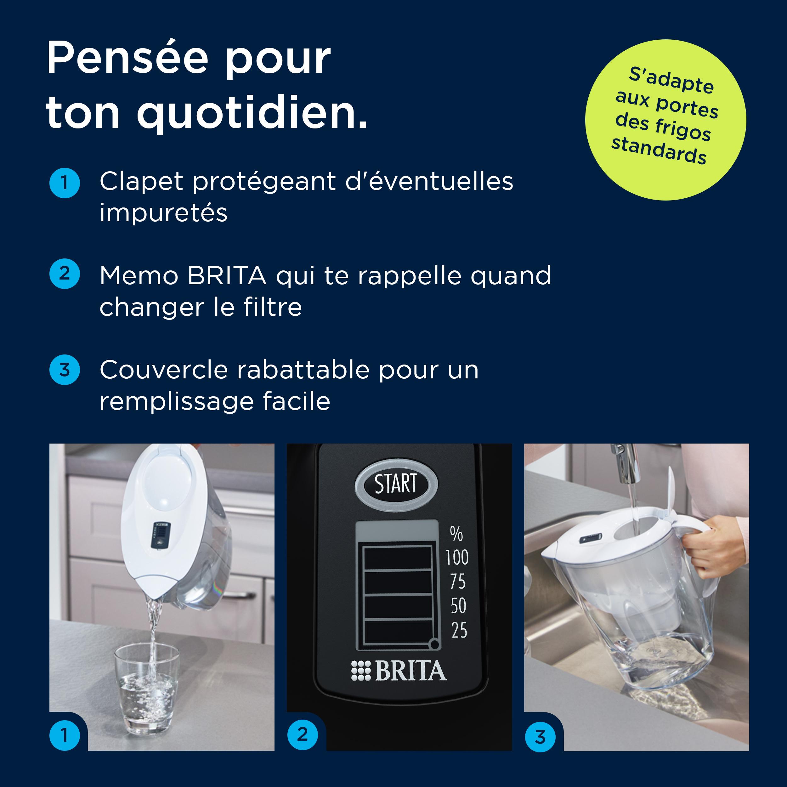 Voir la diapositive 3 : BRITA Carafe Marella MAXTRA PRO - Rouge