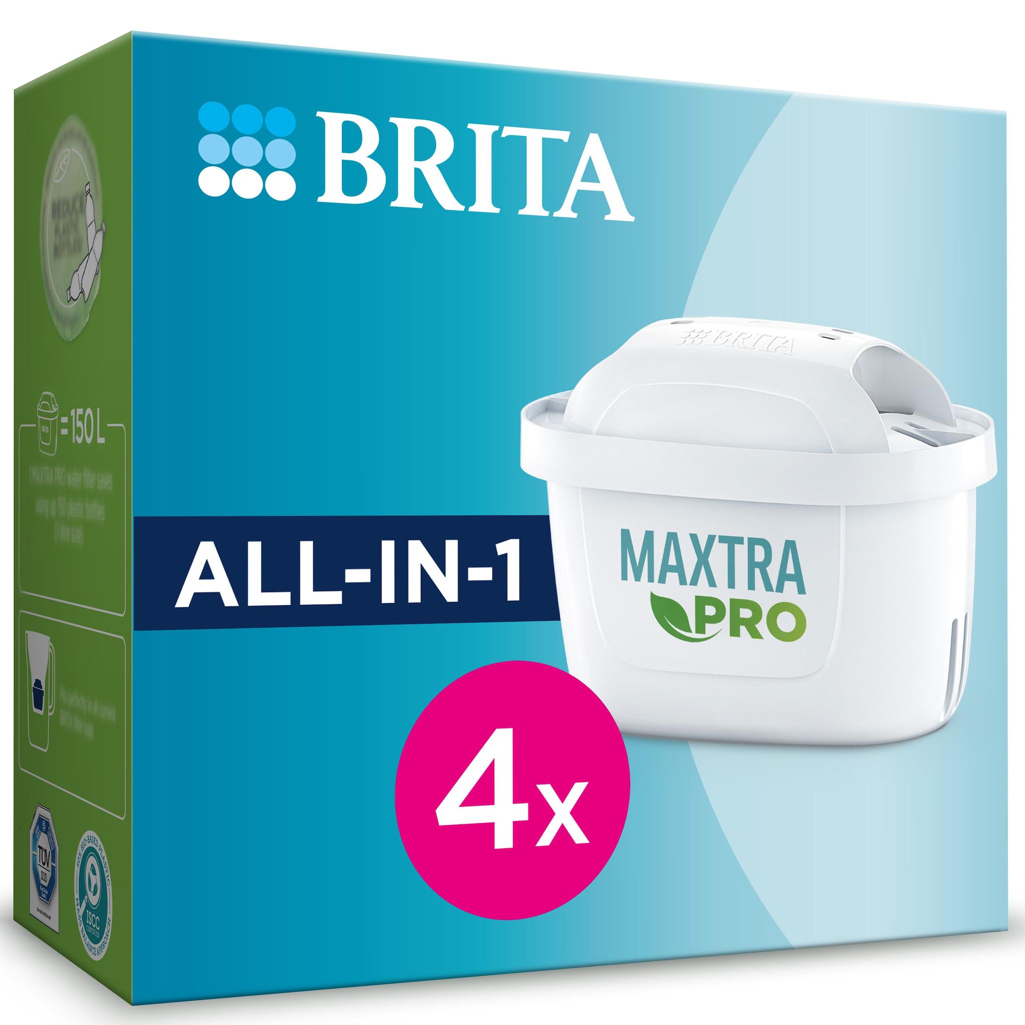 BRITA Pack de 4 cartouches MAXTRA PRO
