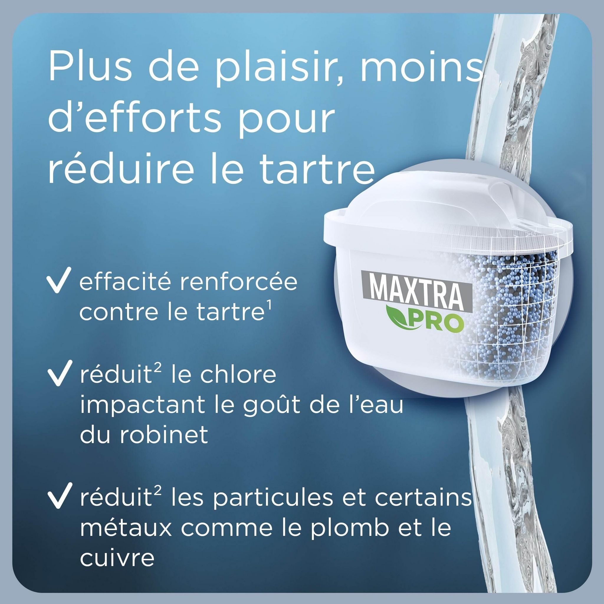 Voir la diapositive 5 : BRITA Pack de 2 cartouches MAXTRA PRO Expert anti-tartre pour carafes filtrantes
