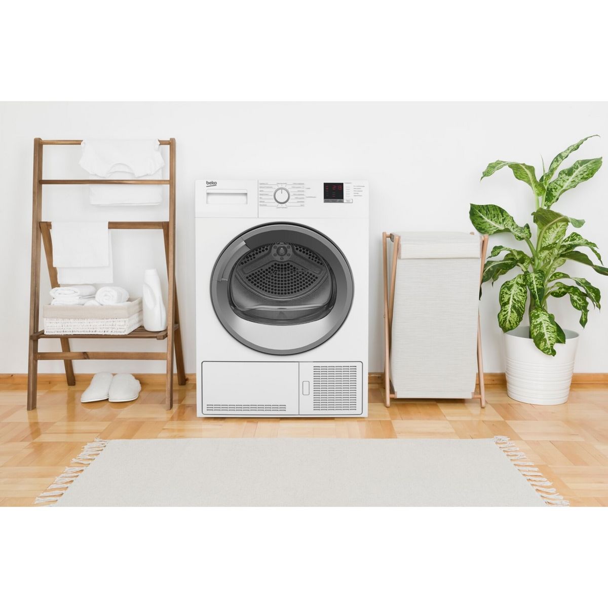 BEKO Sèche linge hublot à condensation DBBU8112GA0WS, 8 kg, B