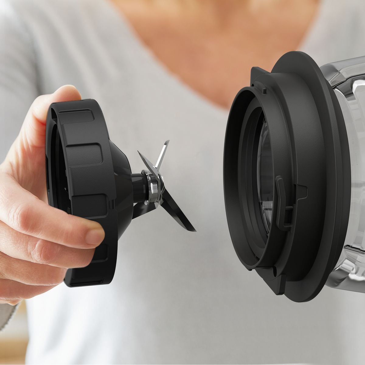 MOULINEX Blender bol en verre LM480810 - Noir