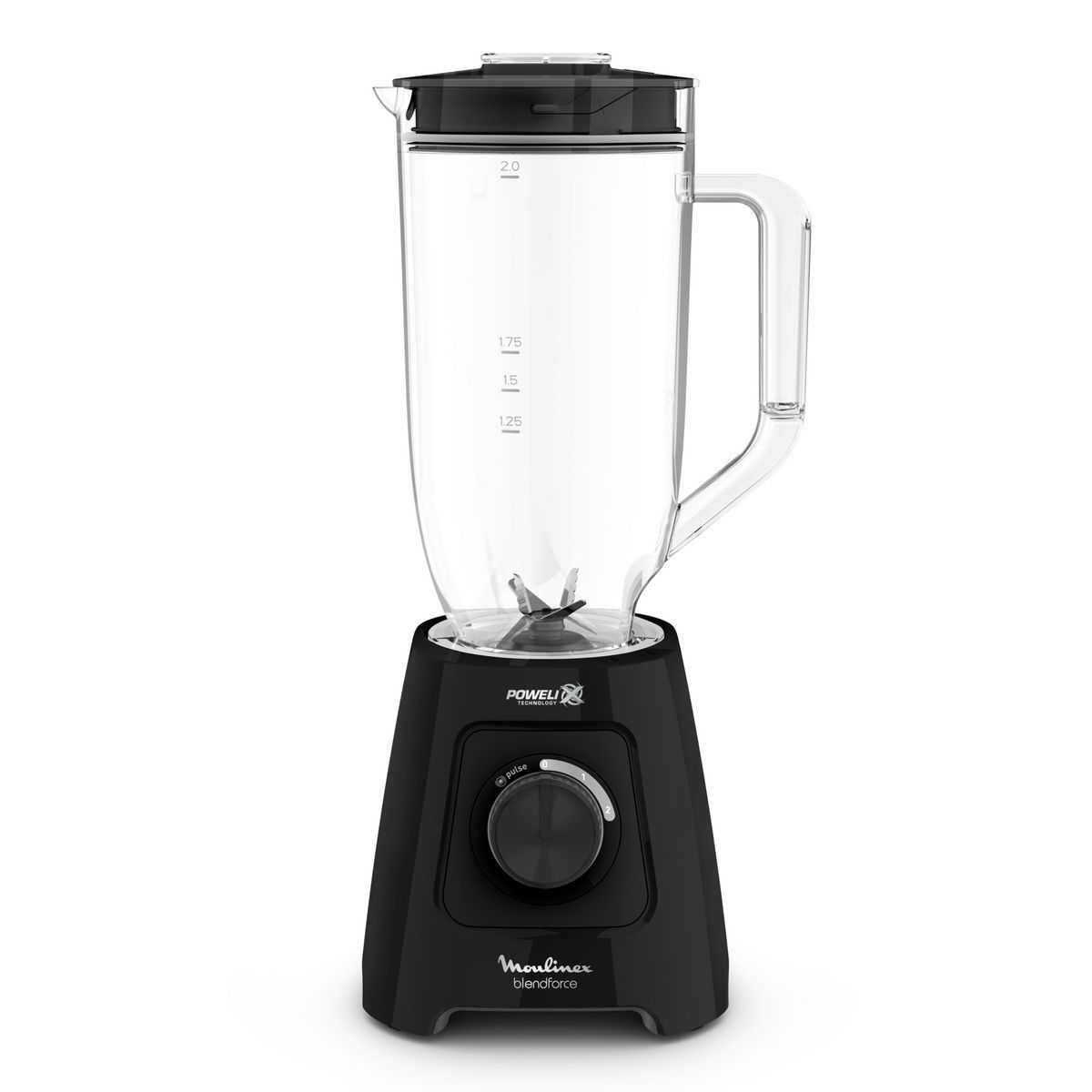MOULINEX Blender bol en verre LM480810 - Noir