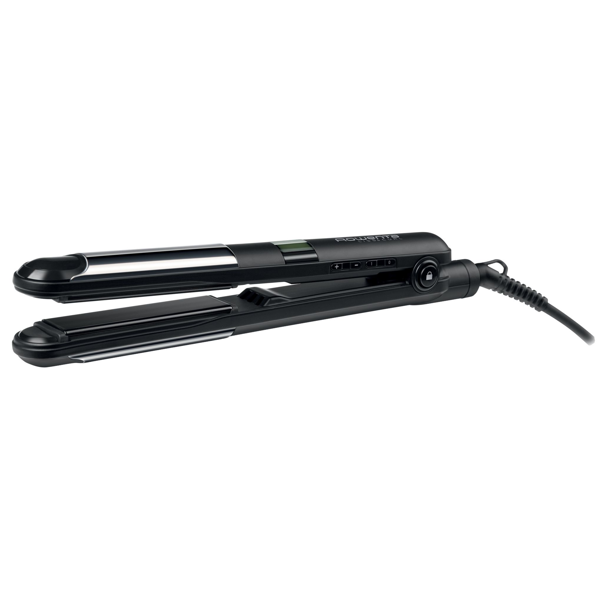 ROWENTA Lisseur boucleur 2-en-1 fonction ionique SF4210F0 - Noir