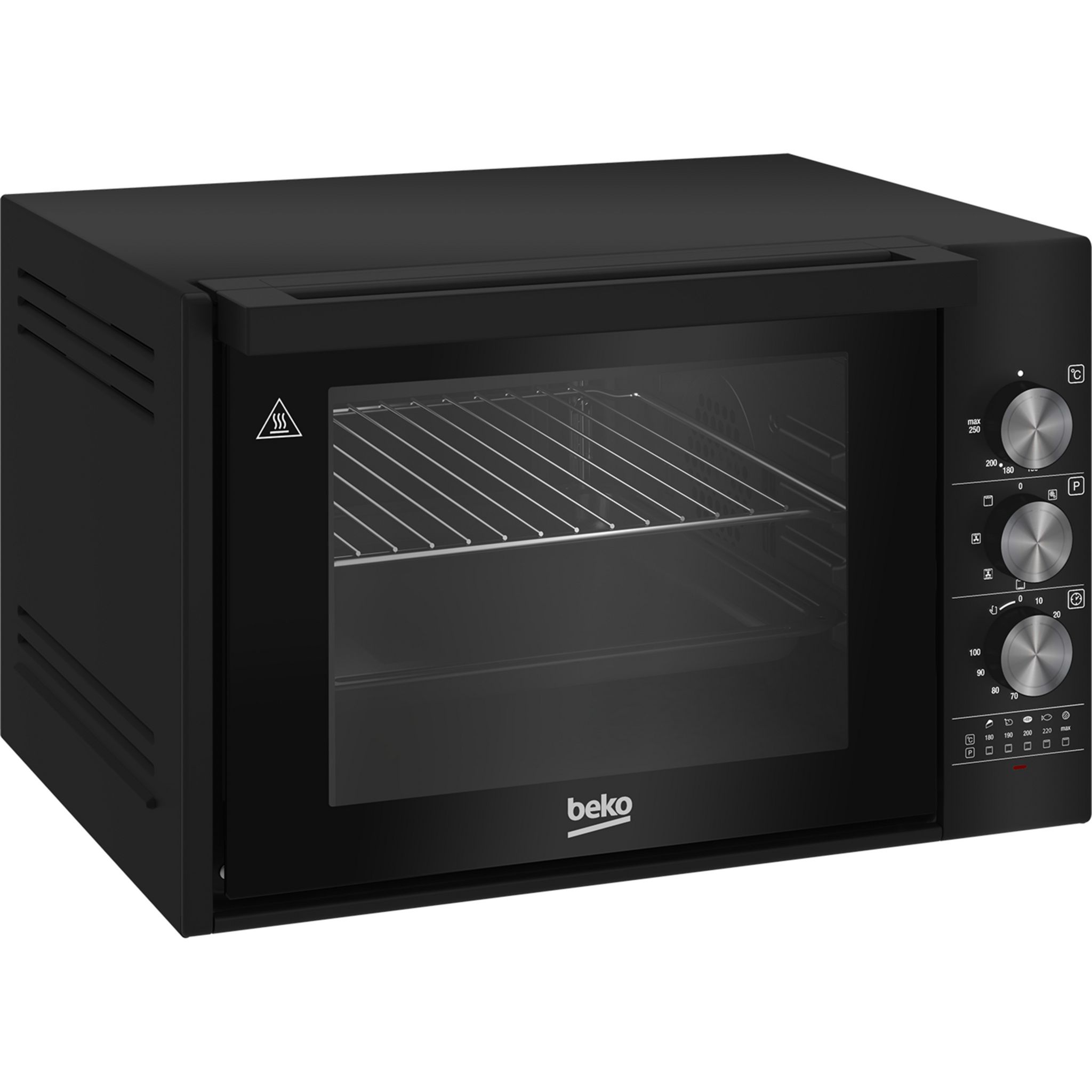 Voir la diapositive 3 : BEKO Mini four multifonction BMF30B, Capacité 30 L - Noir