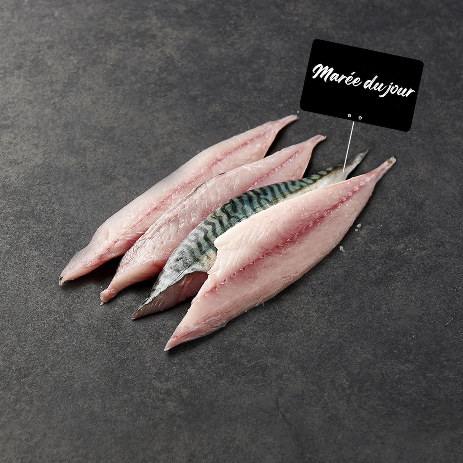 MON POISSONNIER Filets de maquereaux sans flanc 3 portions 180 g à 220 g