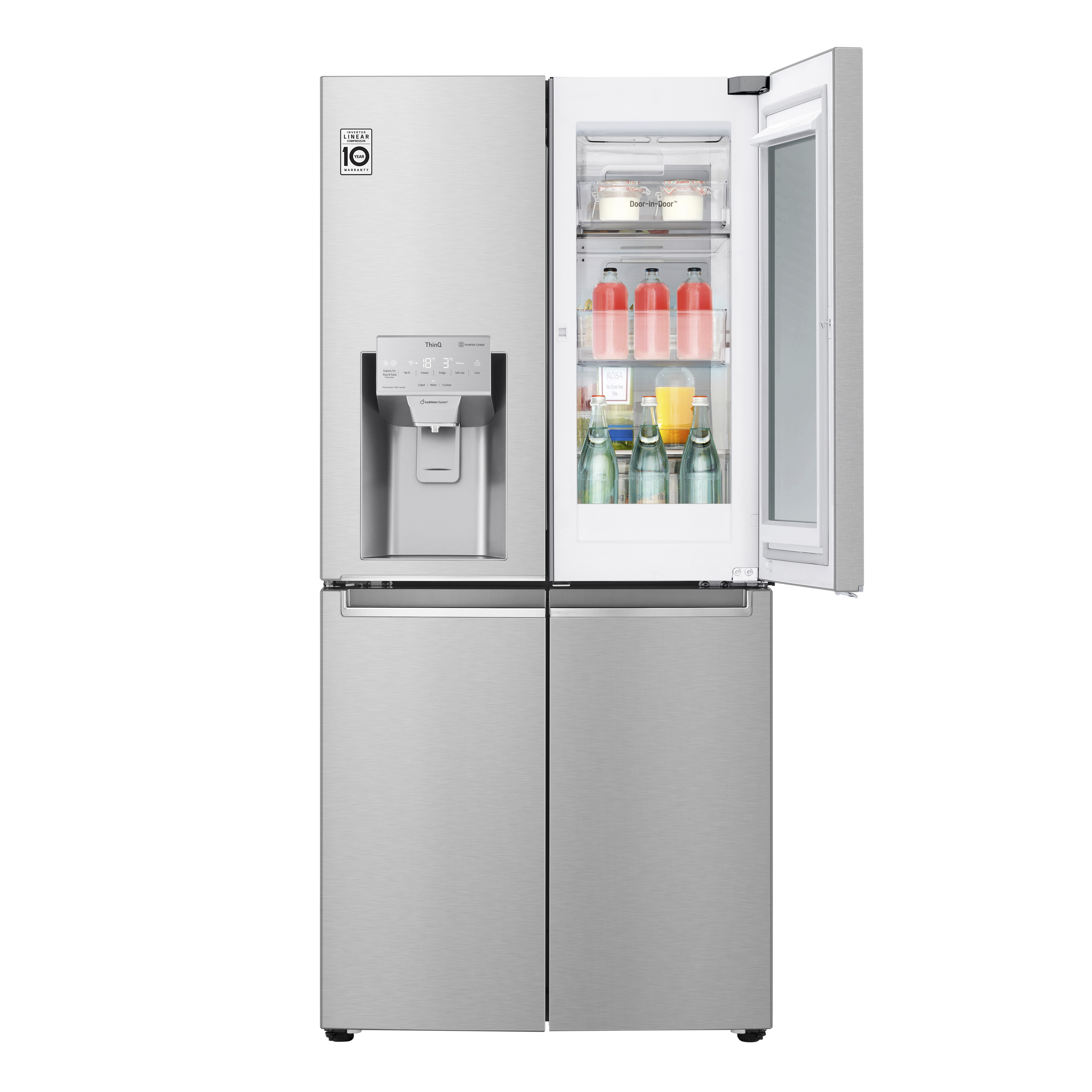 Voir la diapositive 2 : LG Réfrigérateur multi-portes GMX844BS6F, 508 L, Froid ventilé, F