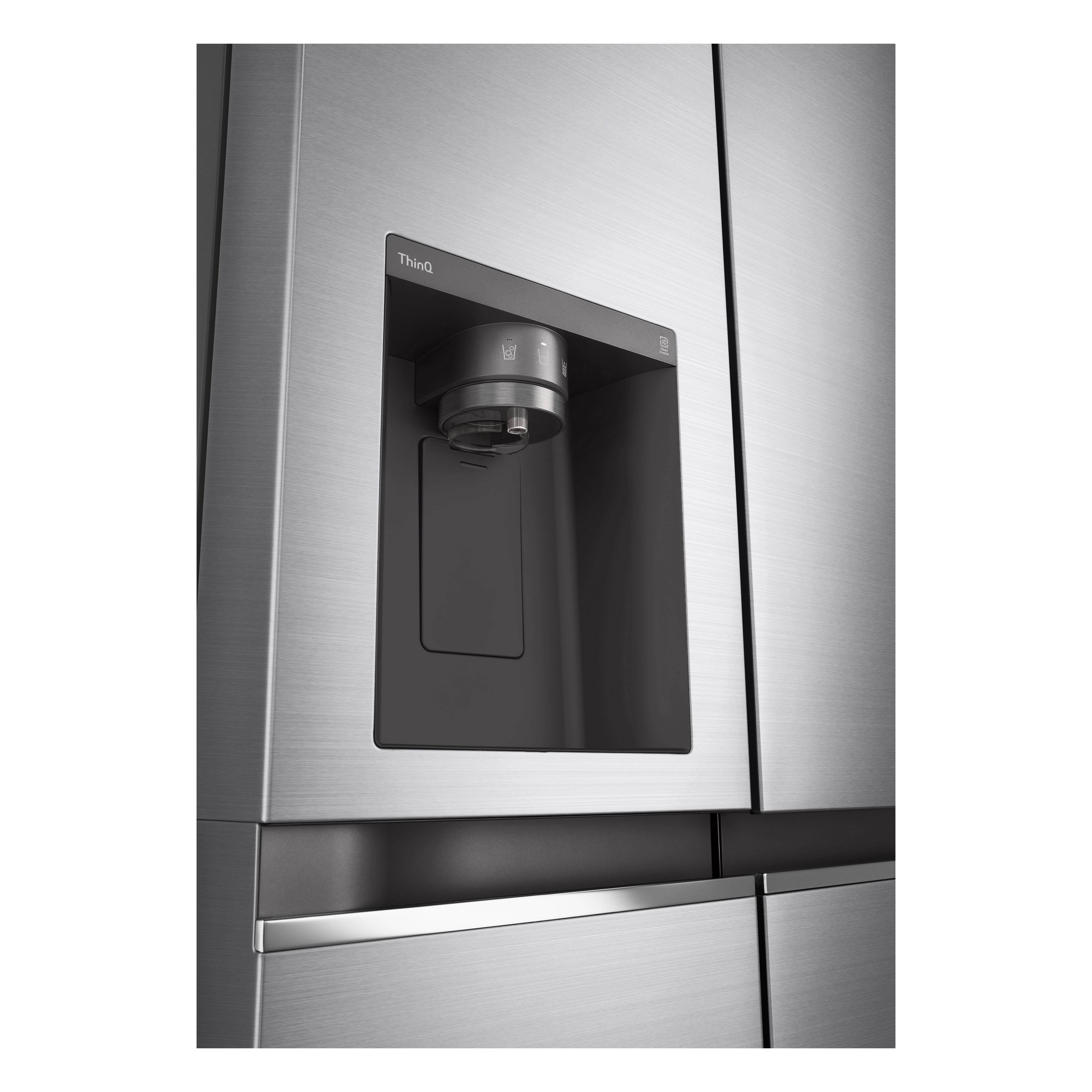 Voir la diapositive 5 : LG Réfrigérateur américain GSLV81PZLF, 635 L, Froid ventilé, F