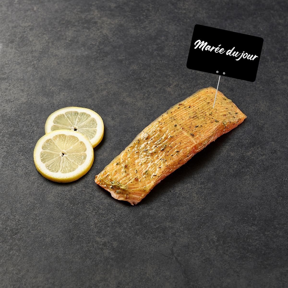 MON POISSONNIER Pavé de saumon à l'ail et fines herbes 3 portions 190 g à 210 g
