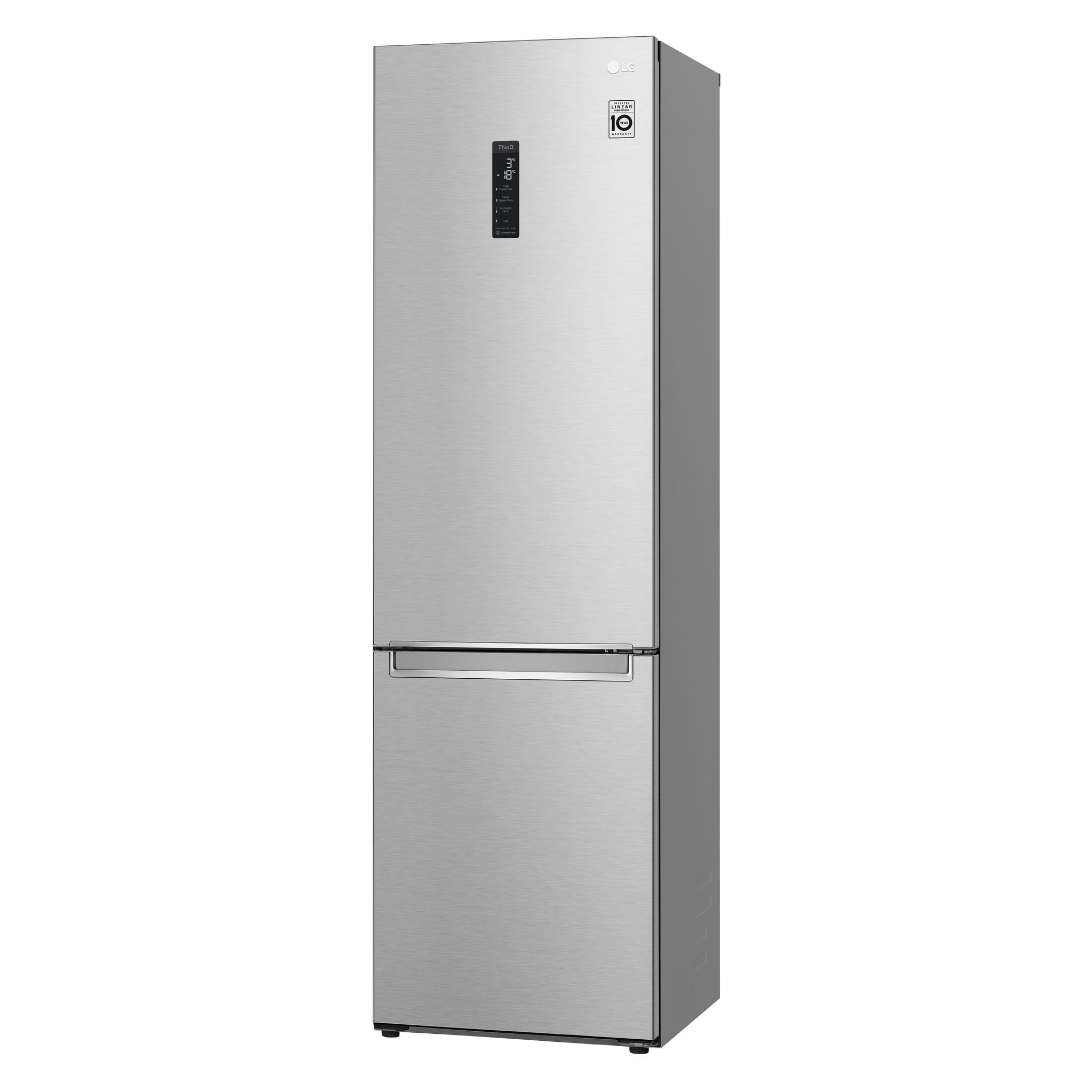Voir la diapositive 4 : LG Réfrigérateur combiné GBB72NSUCN1, 384 L, Froid ventilé No Frost, C