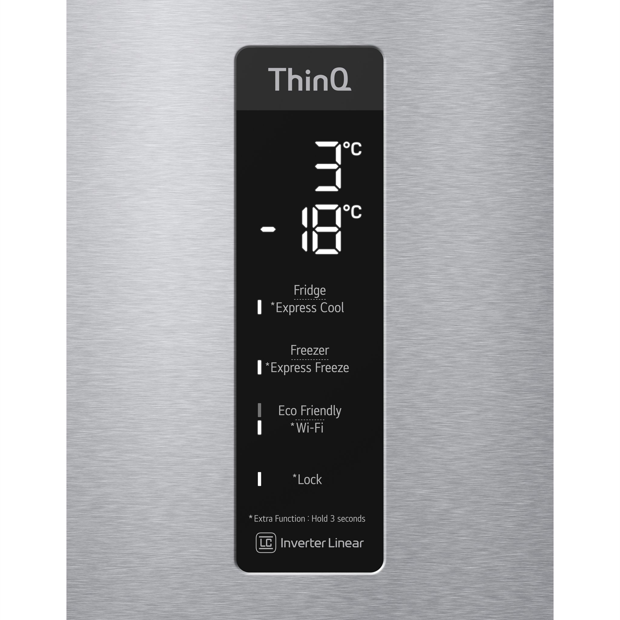 Voir la diapositive 6 : LG Réfrigérateur combiné GBB72NSUCN1, 384 L, Froid ventilé No Frost, C
