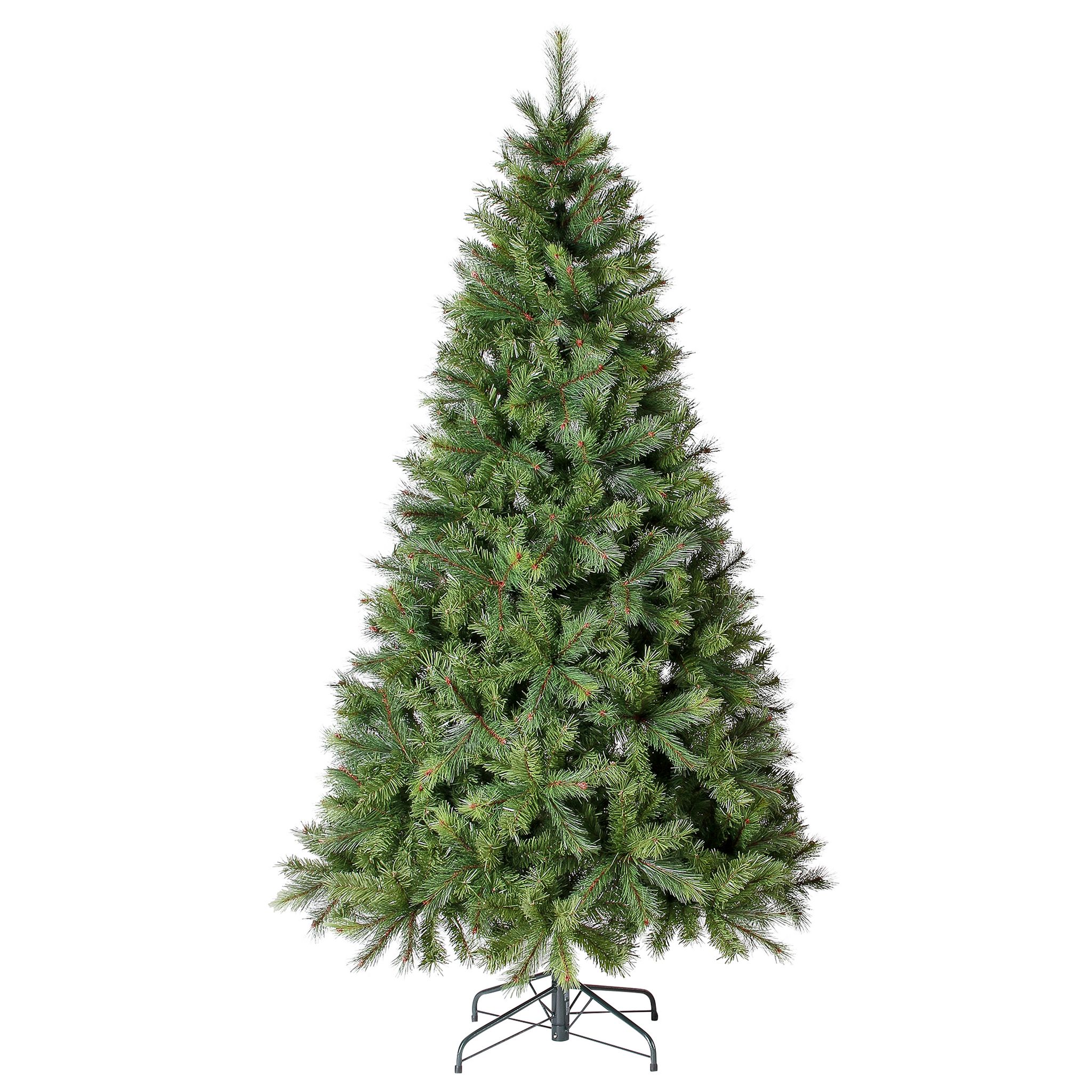ACTUEL Sapin de Noël artificiel vert et Support - 210 cm