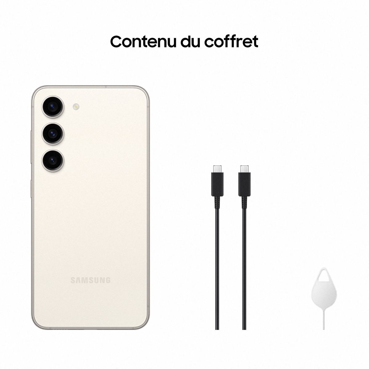 SAMSUNG Galaxy S23 Smartphone avec Galaxy AI 256Go - Crème