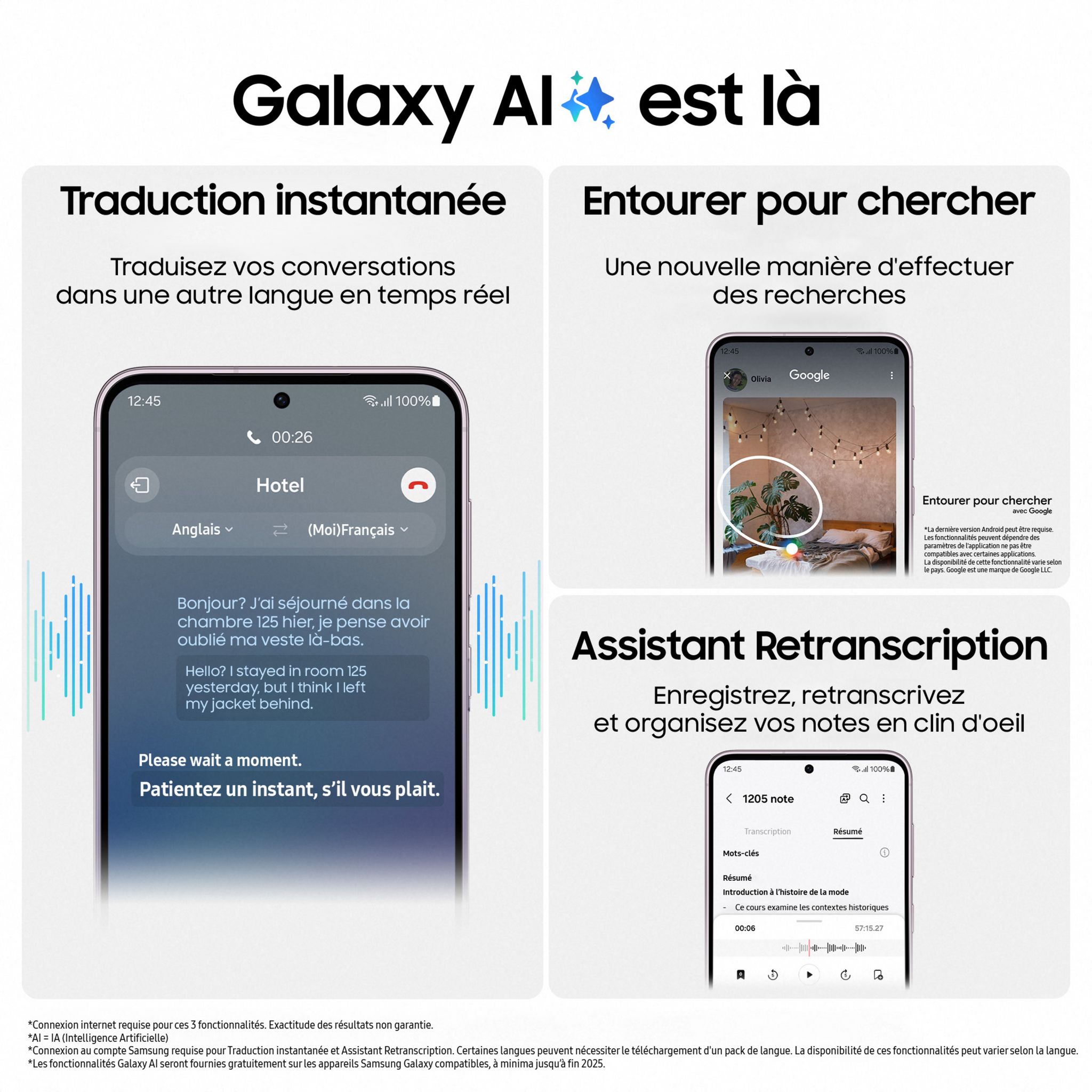 Voir la diapositive 5 : SAMSUNG Galaxy S23 Smartphone avec Galaxy AI 256Go - Vert
