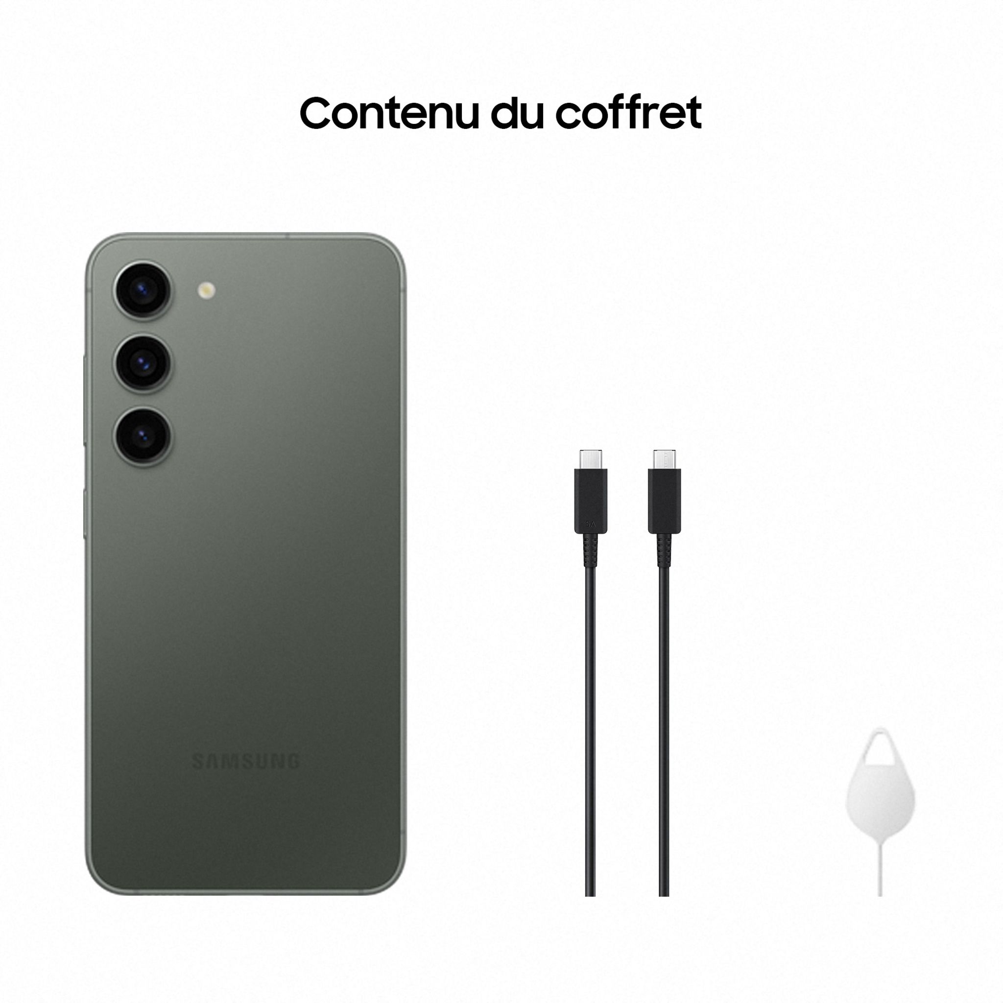 Voir la diapositive 10 : SAMSUNG Galaxy S23 Smartphone avec Galaxy AI 256Go - Vert