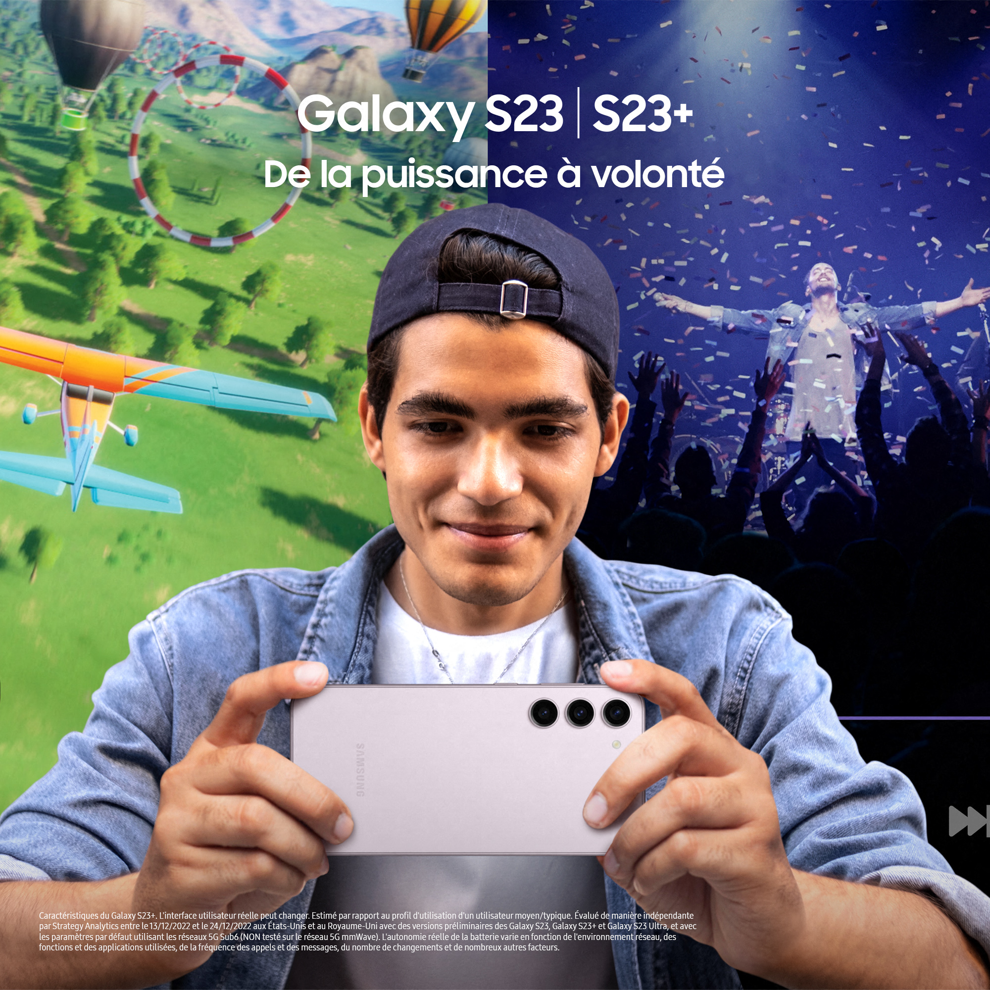 Voir la diapositive 7 : SAMSUNG Galaxy S23+ Smartphone avec Galaxy AI 512Go - Noir