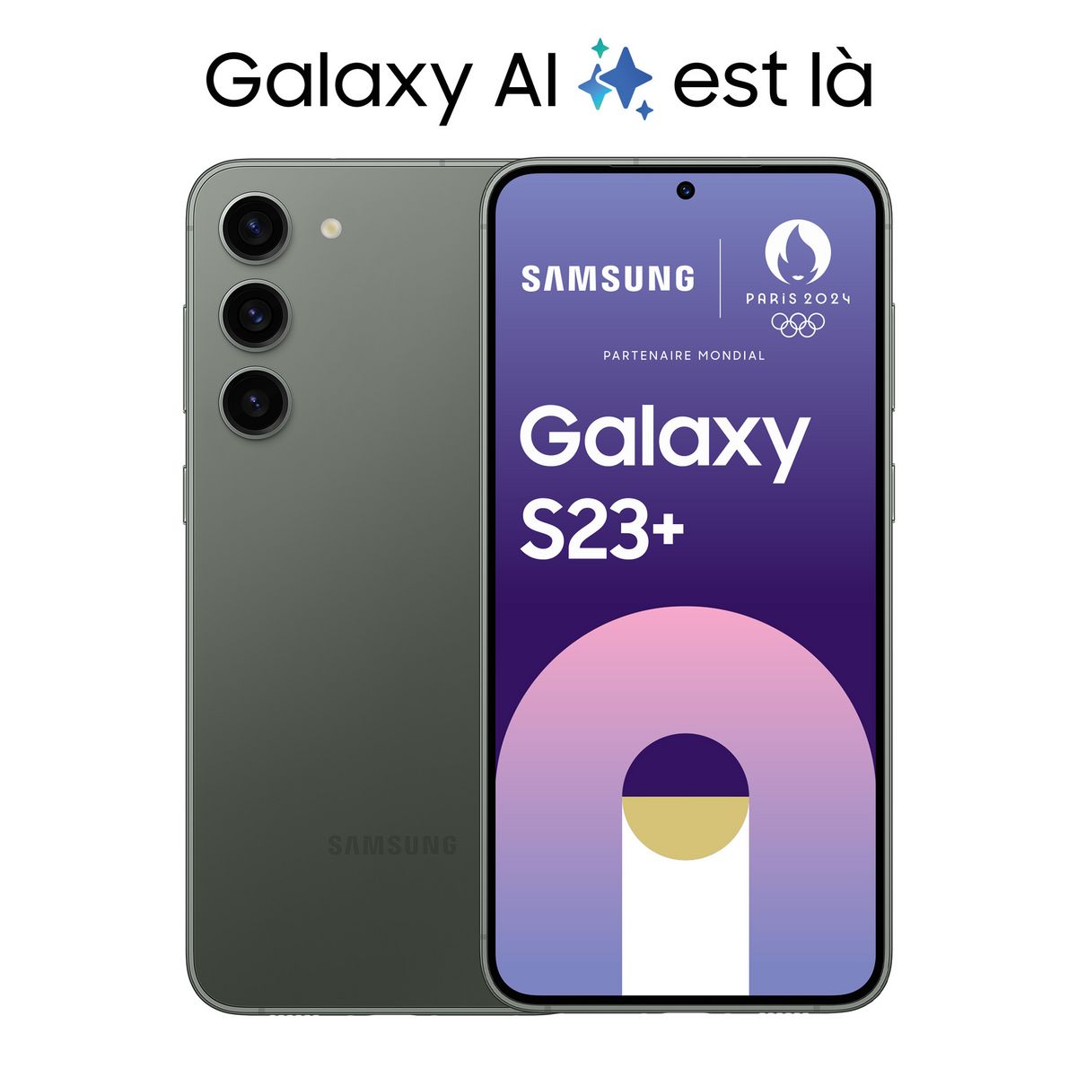 SAMSUNG Galaxy S23+ Smartphone avec Galaxy AI 256Go - Vert
