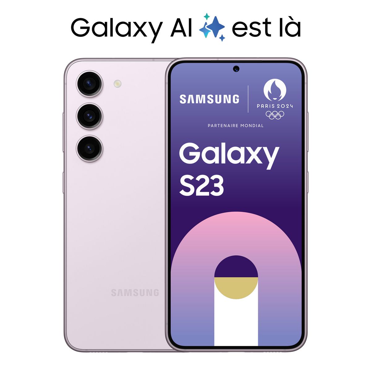 SAMSUNG Galaxy S23 Smartphone avec Galaxy AI 128Go - Lavande