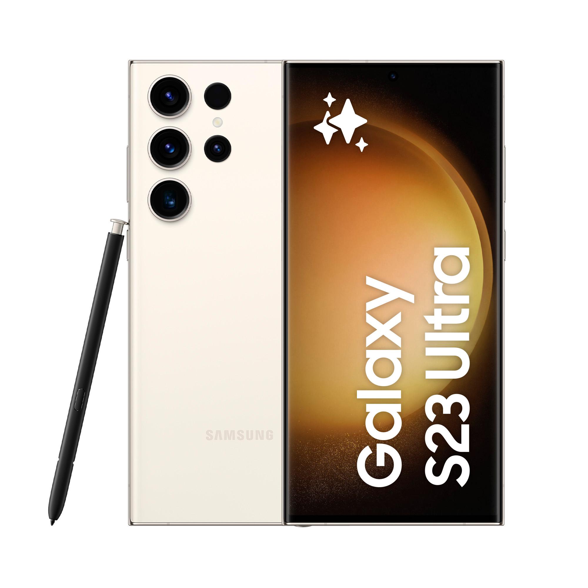 Voir la diapositive 2 : SAMSUNG Galaxy S23 Ultra Smartphone avec Galaxy AI 256Go - Crème