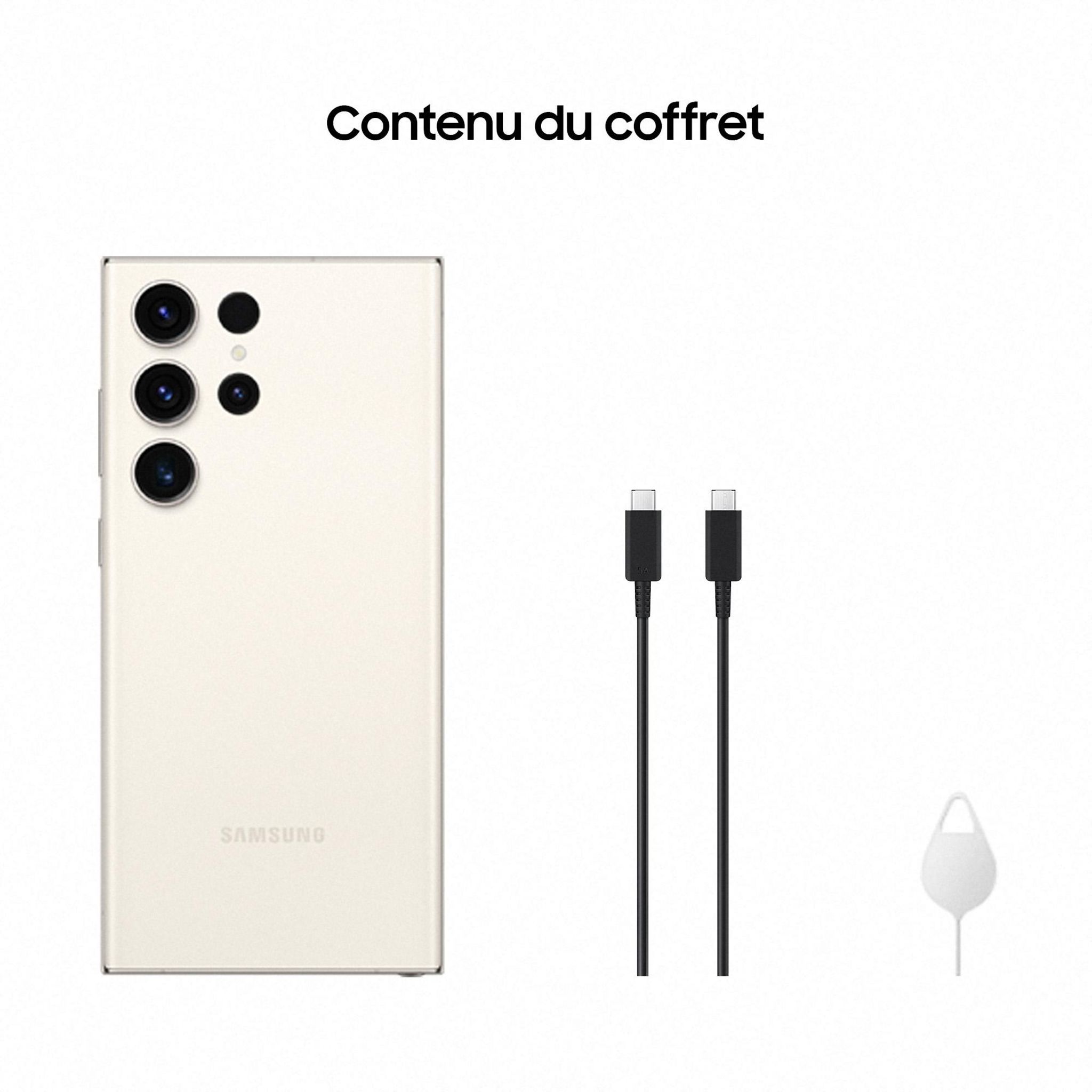 Voir la diapositive 12 : SAMSUNG Galaxy S23 Ultra Smartphone avec Galaxy AI 256Go - Crème
