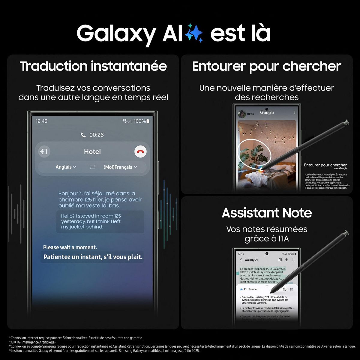 SAMSUNG Galaxy S23 Ultra Smartphone avec Galaxy AI 256Go - Crème