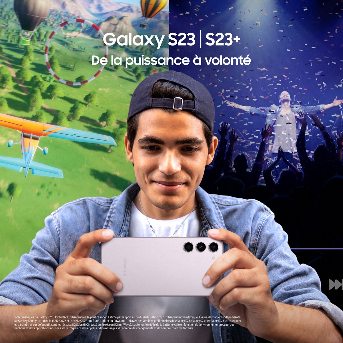 SAMSUNG Galaxy S23+ Smartphone avec Galaxy AI 256Go - Lavande